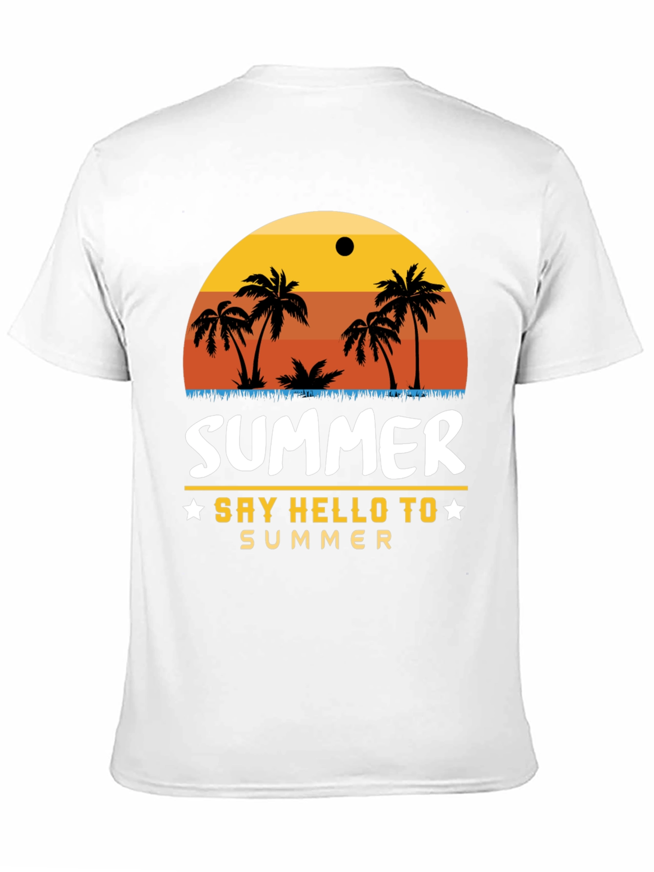 Summer Palm Tree Graphic T-Shirt