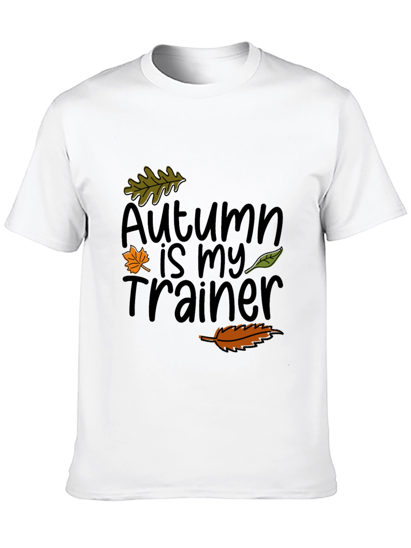 Autumn Is My Trainer Black T-Shirt