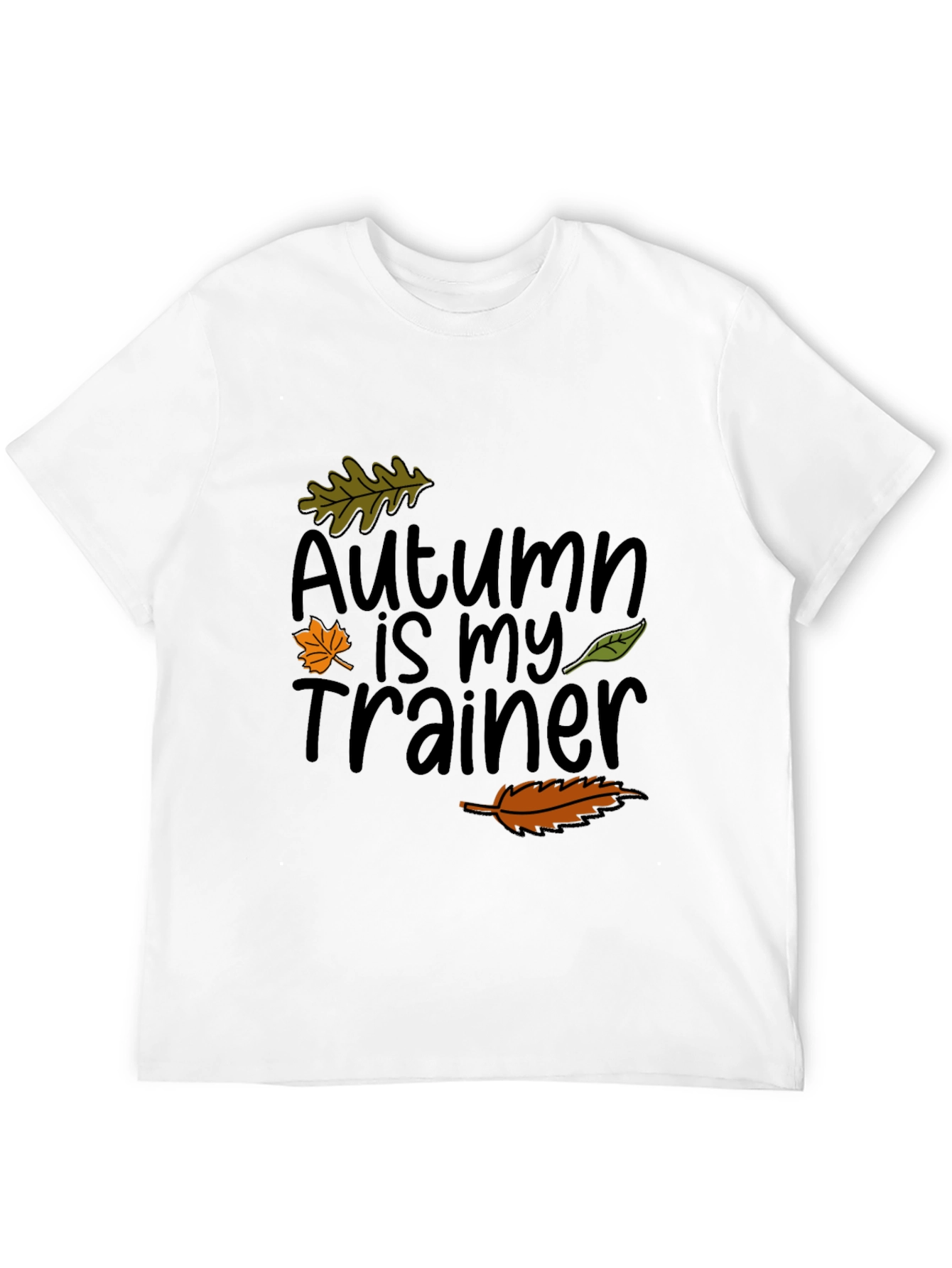 Autumn Is My Trainer Black T-Shirt