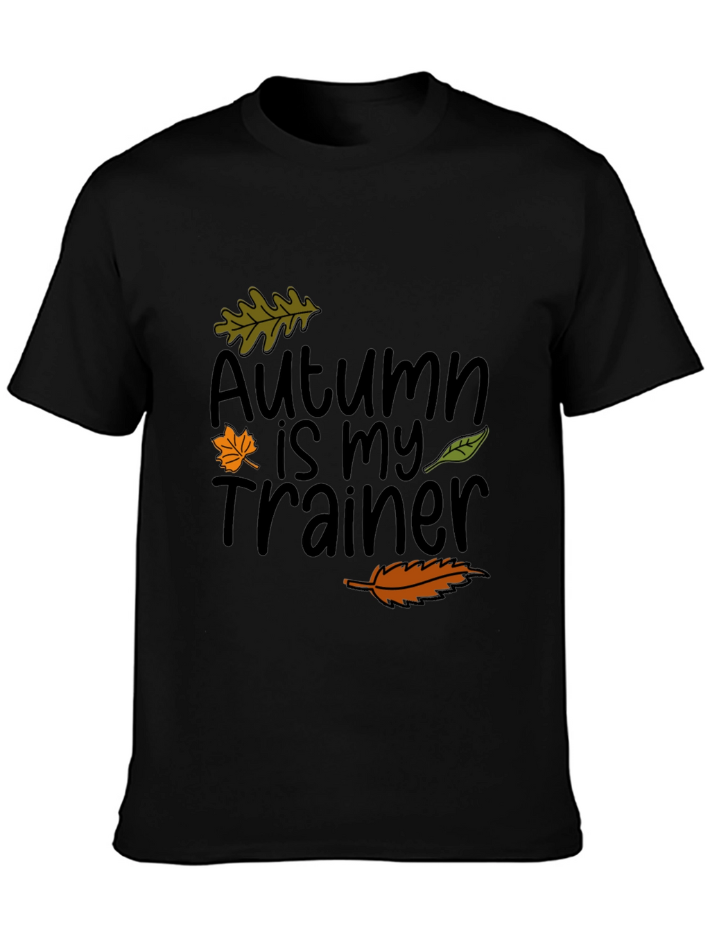 Autumn Is My Trainer Black T-Shirt