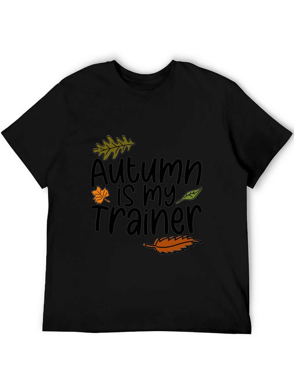 Autumn Is My Trainer Black T-Shirt