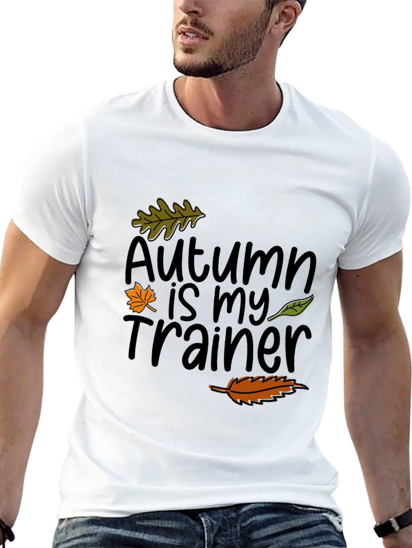Autumn Is My Trainer Black T-Shirt
