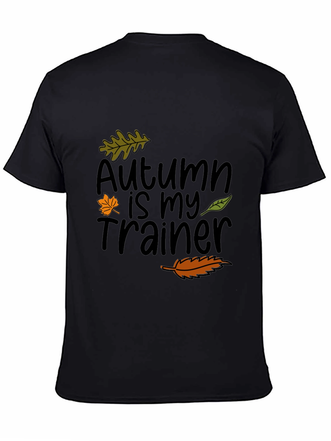 Autumn Is My Trainer Black T-Shirt