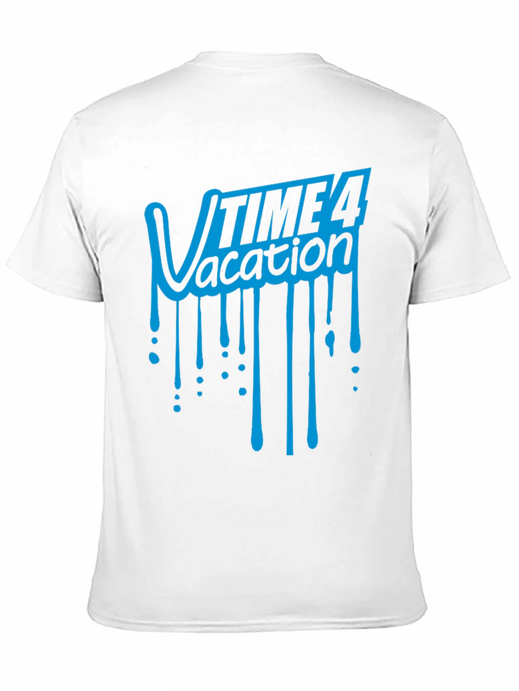 Time 4 Vacation Graphic T-Shirt - Black Cotton Tee
