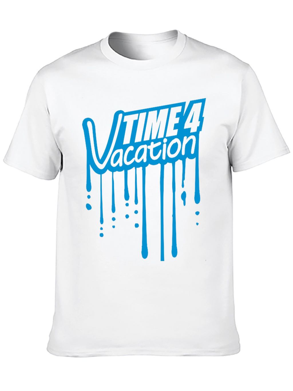 Time 4 Vacation Graphic T-Shirt - Black Cotton Tee