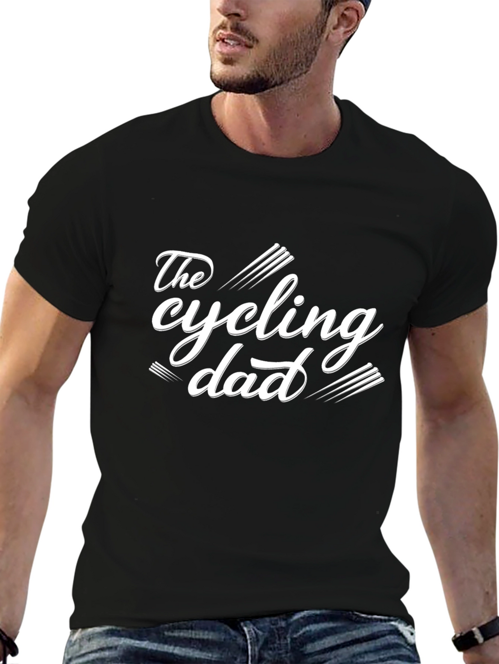 The Cycling Dad T-Shirt - Black