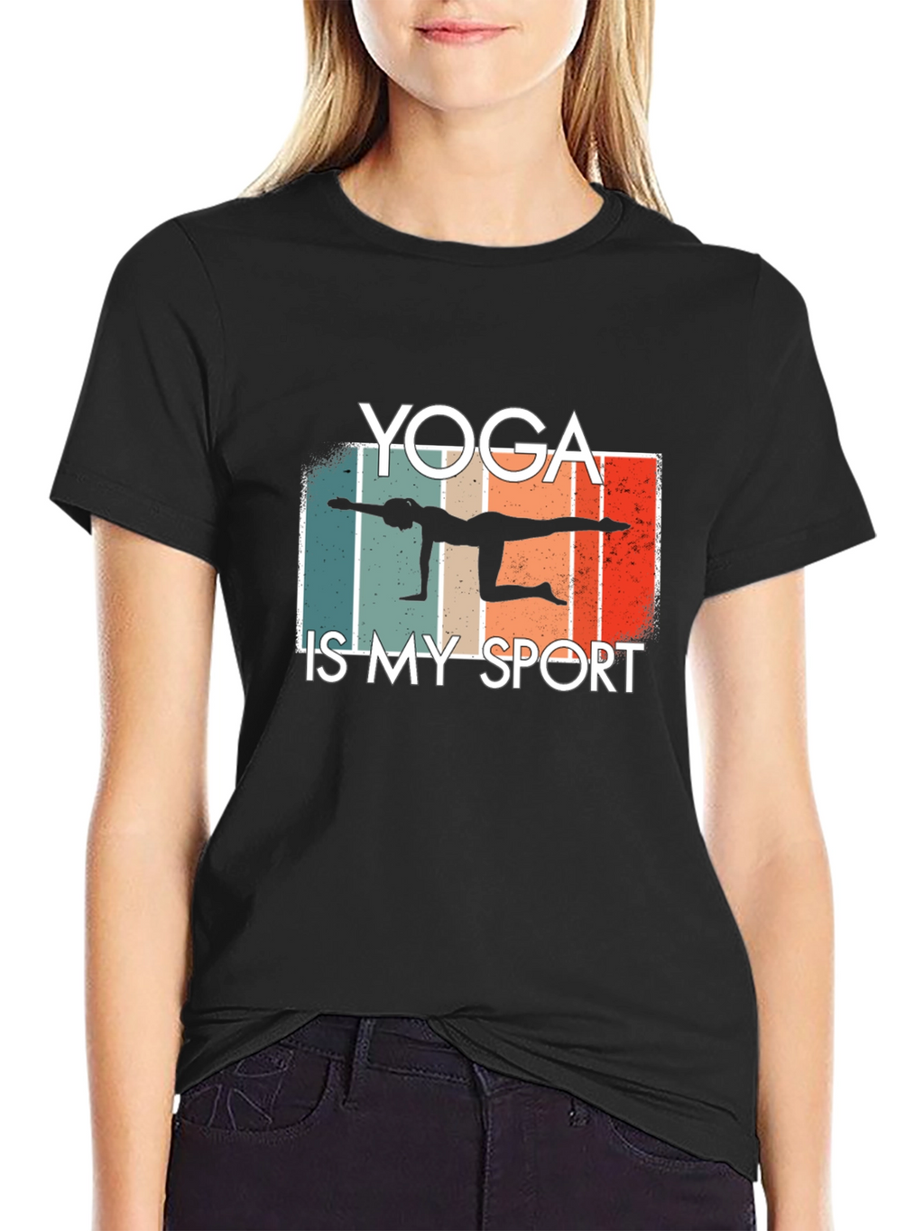 Yoga is My Sport T-Shirt Black