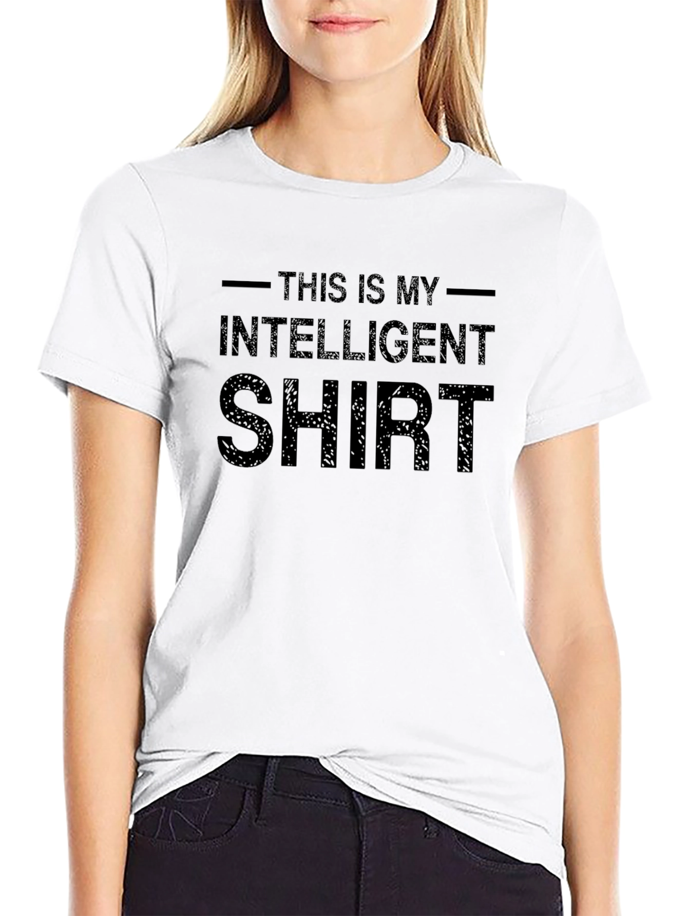 Intelligent Shirt Graphic Tee - Mens Black T-Shirt