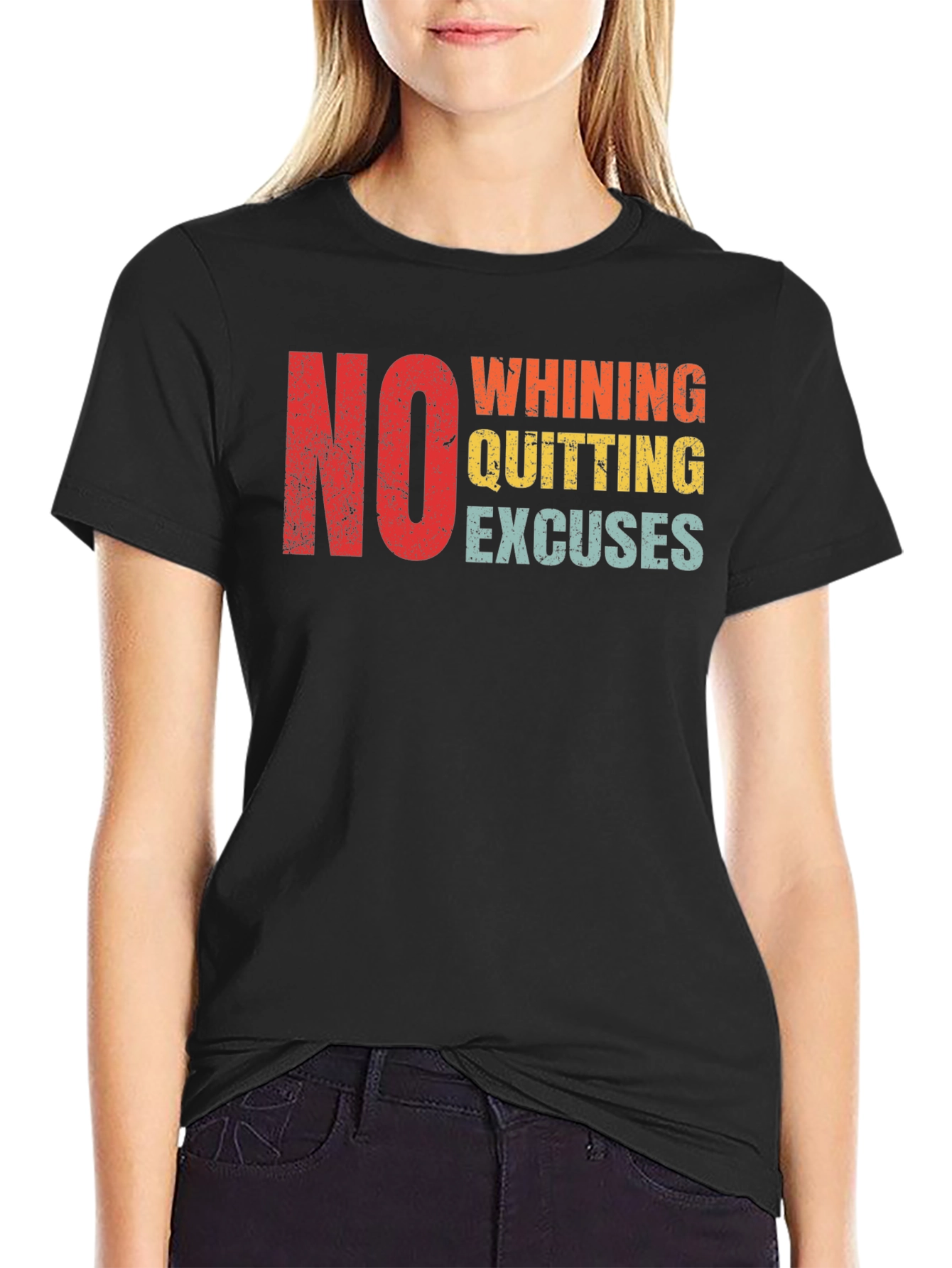 No Whining Quitting Excuses Mens T-Shirt