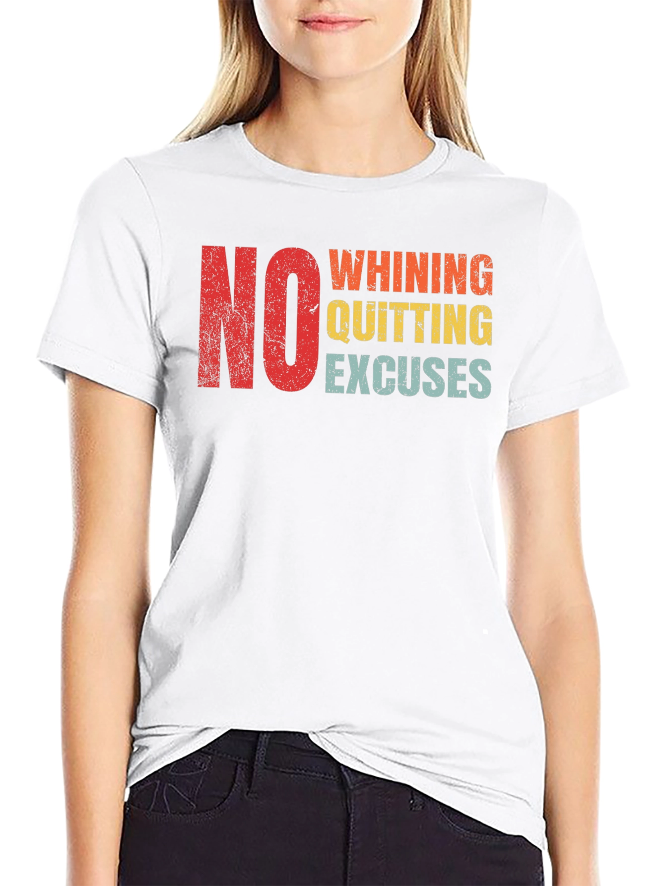 No Whining Quitting Excuses Mens T-Shirt