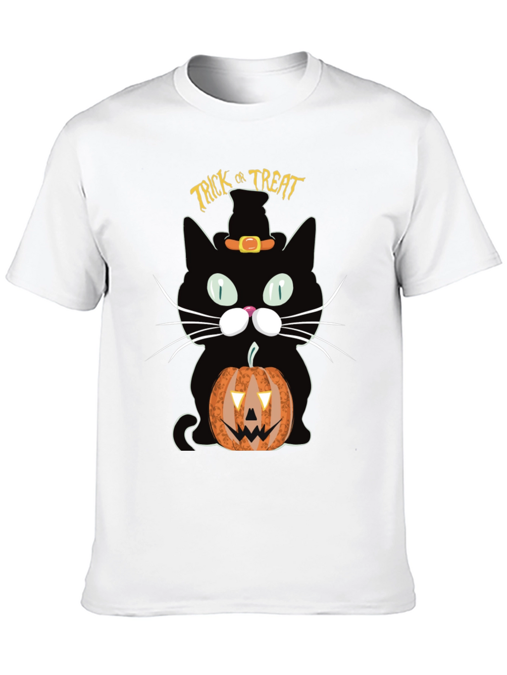 Halloween Black Cat Trick or Treat T-Shirt