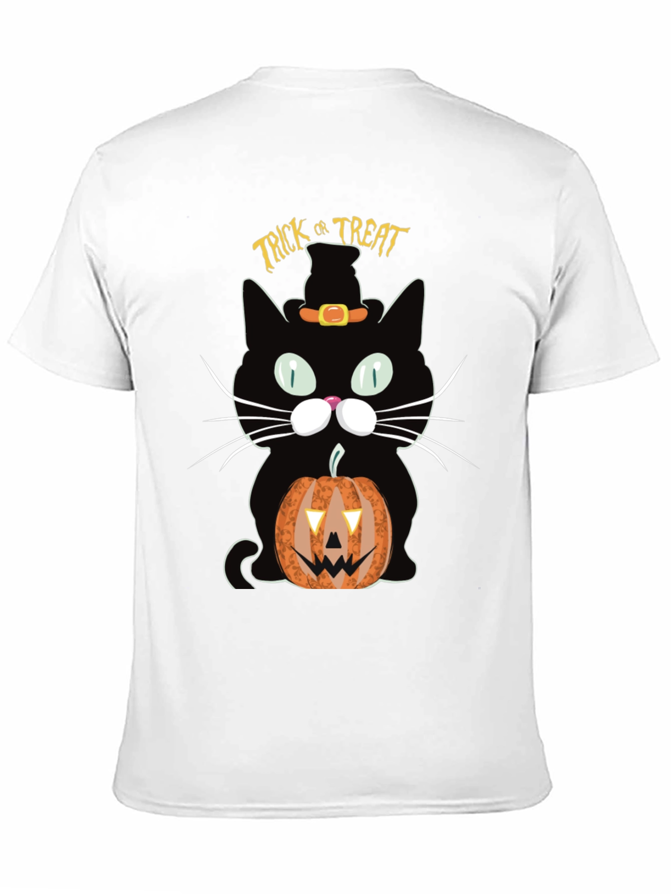 Halloween Black Cat Trick or Treat T-Shirt