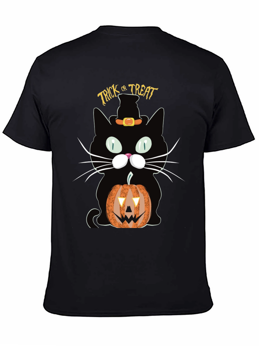 Halloween Black Cat Trick or Treat T-Shirt