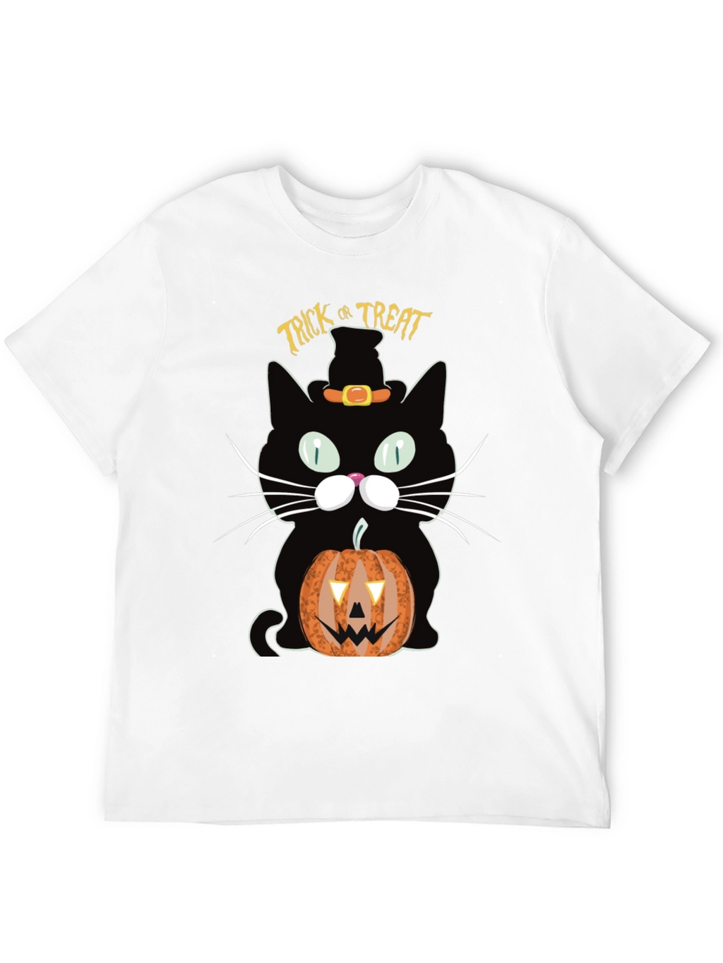 Halloween Black Cat Trick or Treat T-Shirt