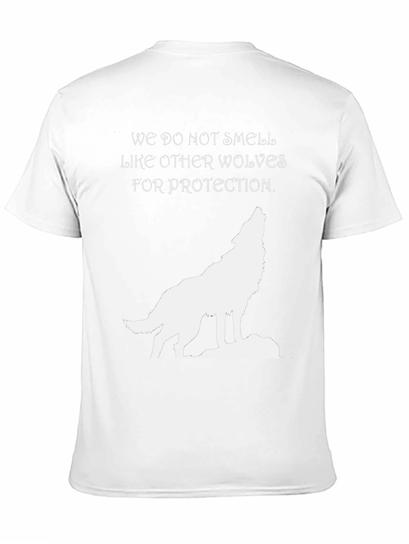 Wolf Graphic T-Shirt - We Do Not Smell Black Tee