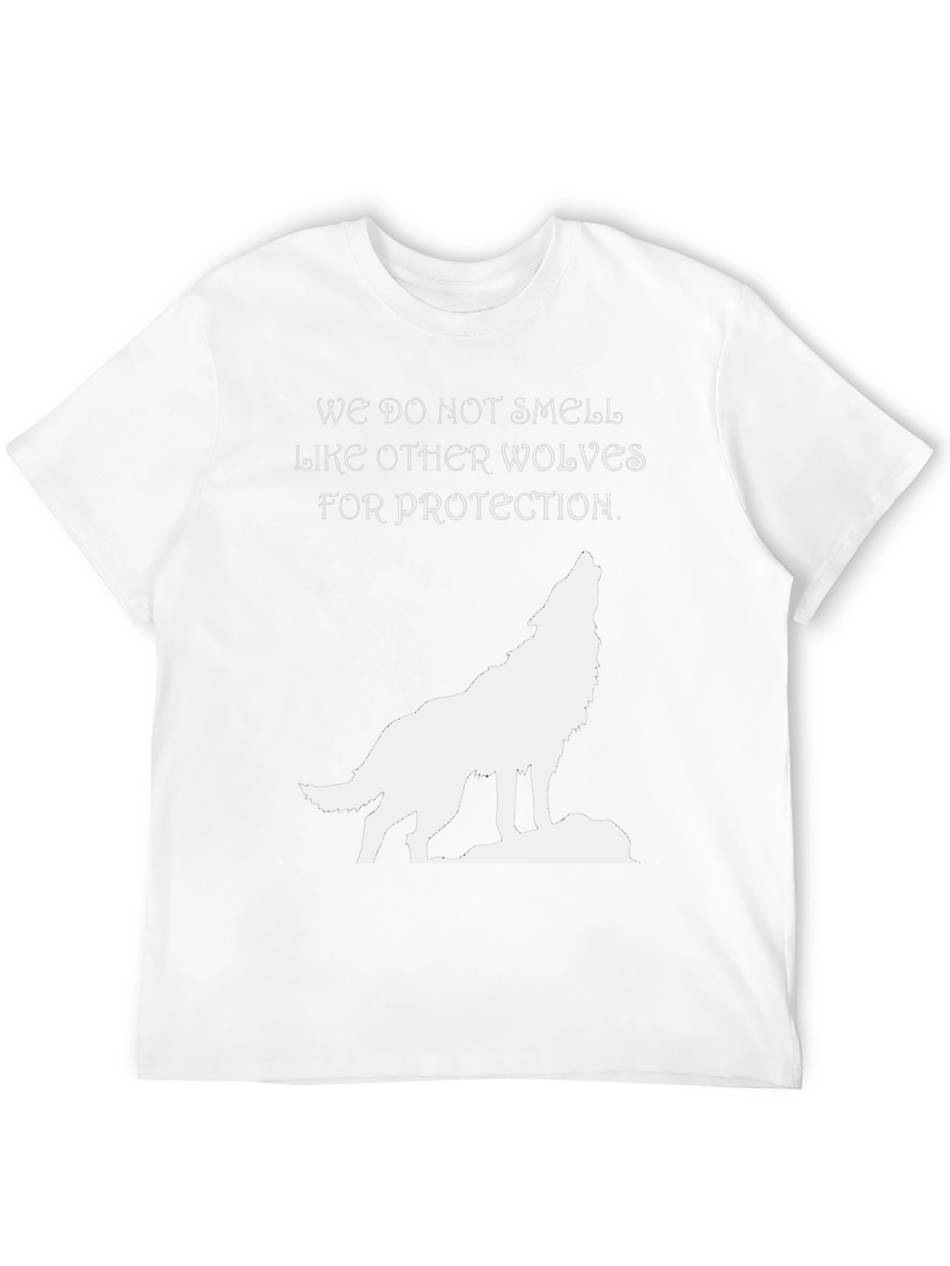 Wolf Graphic T-Shirt - We Do Not Smell Black Tee