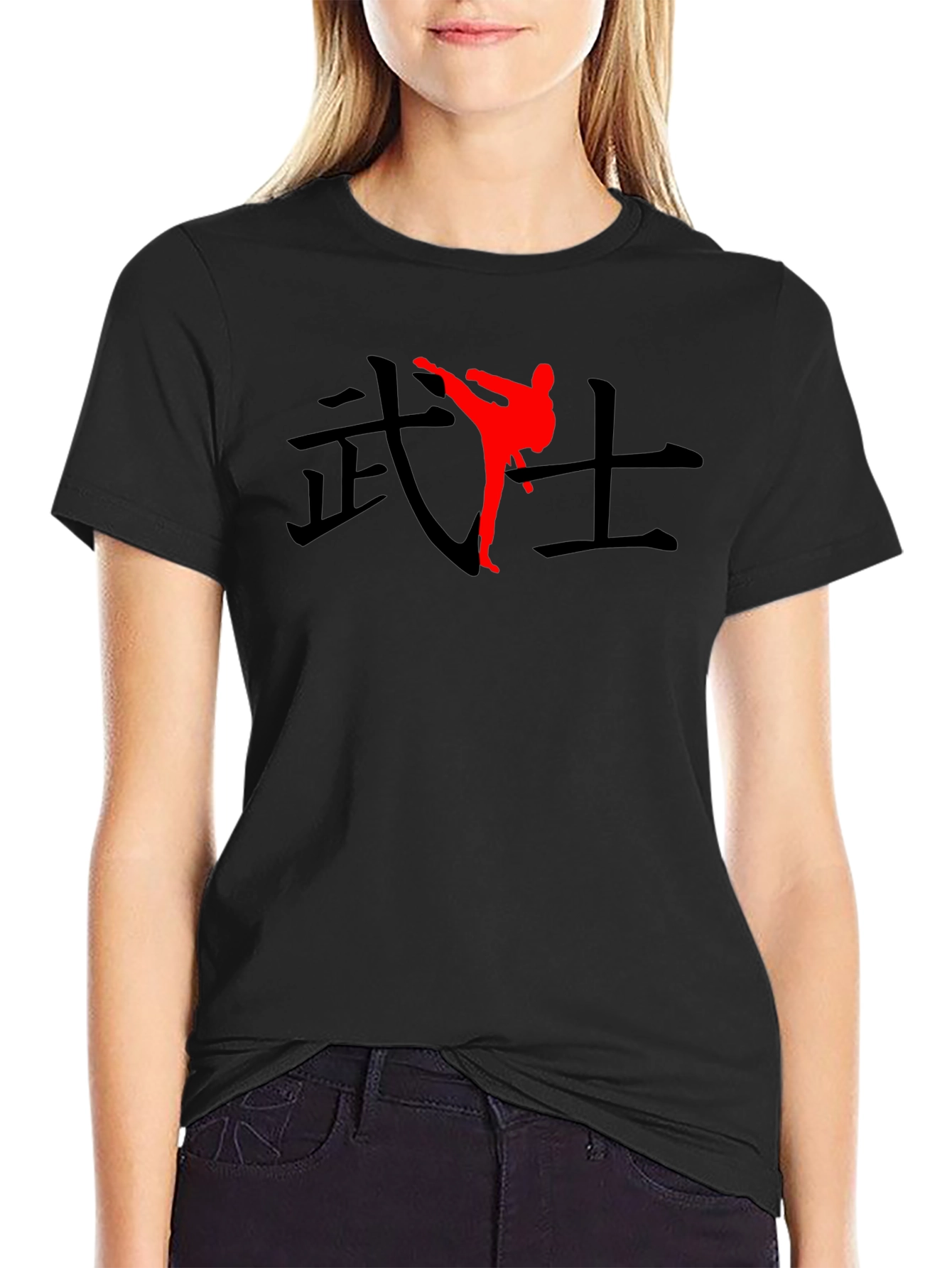 Warrior Kick Graphic Tee - Martial Arts Inspired