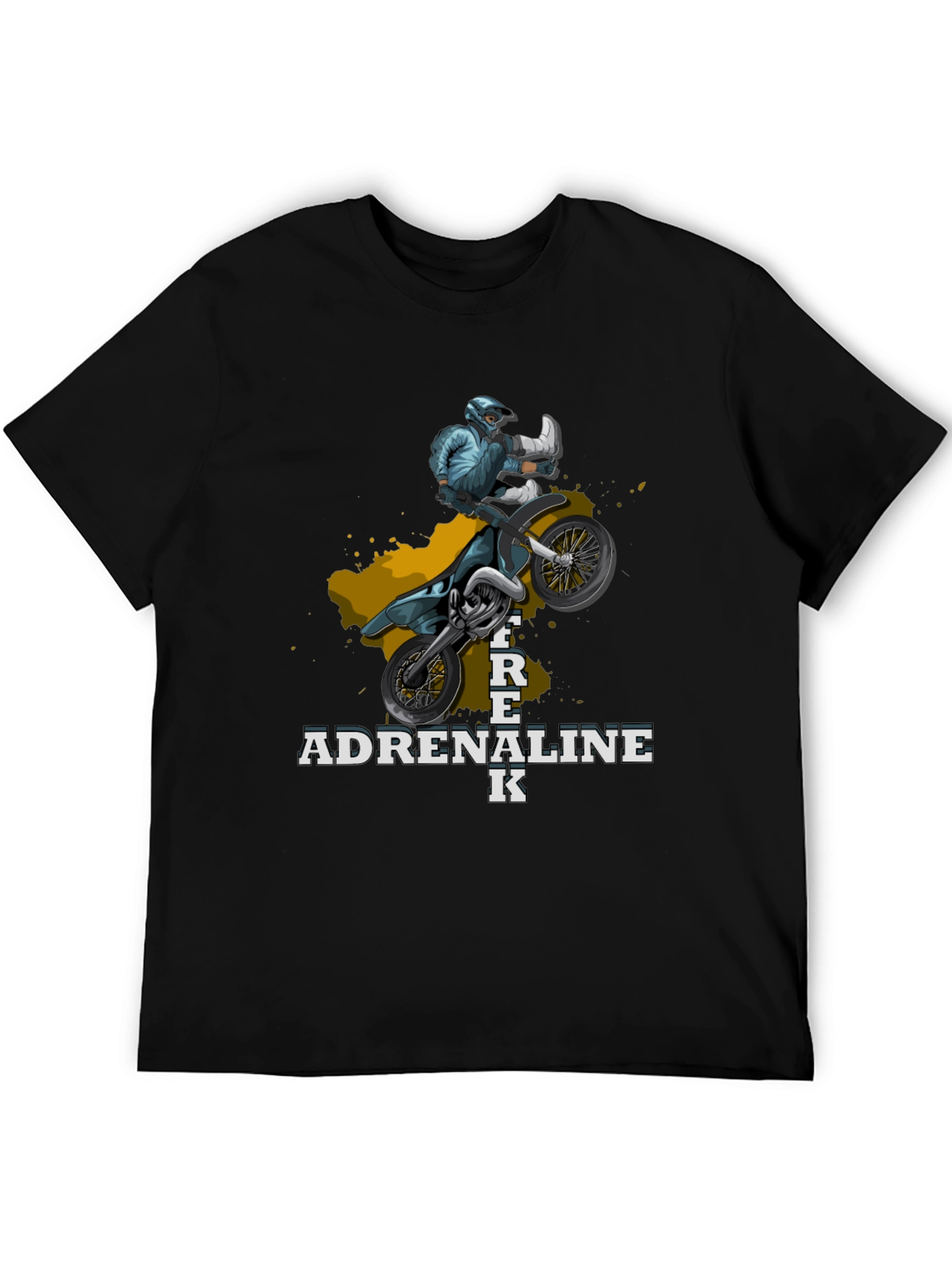 Adrenaline Freak Graphic T-Shirt - Motorcross Style