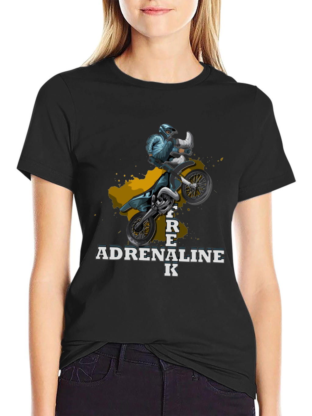 Adrenaline Freak Graphic T-Shirt - Motorcross Style