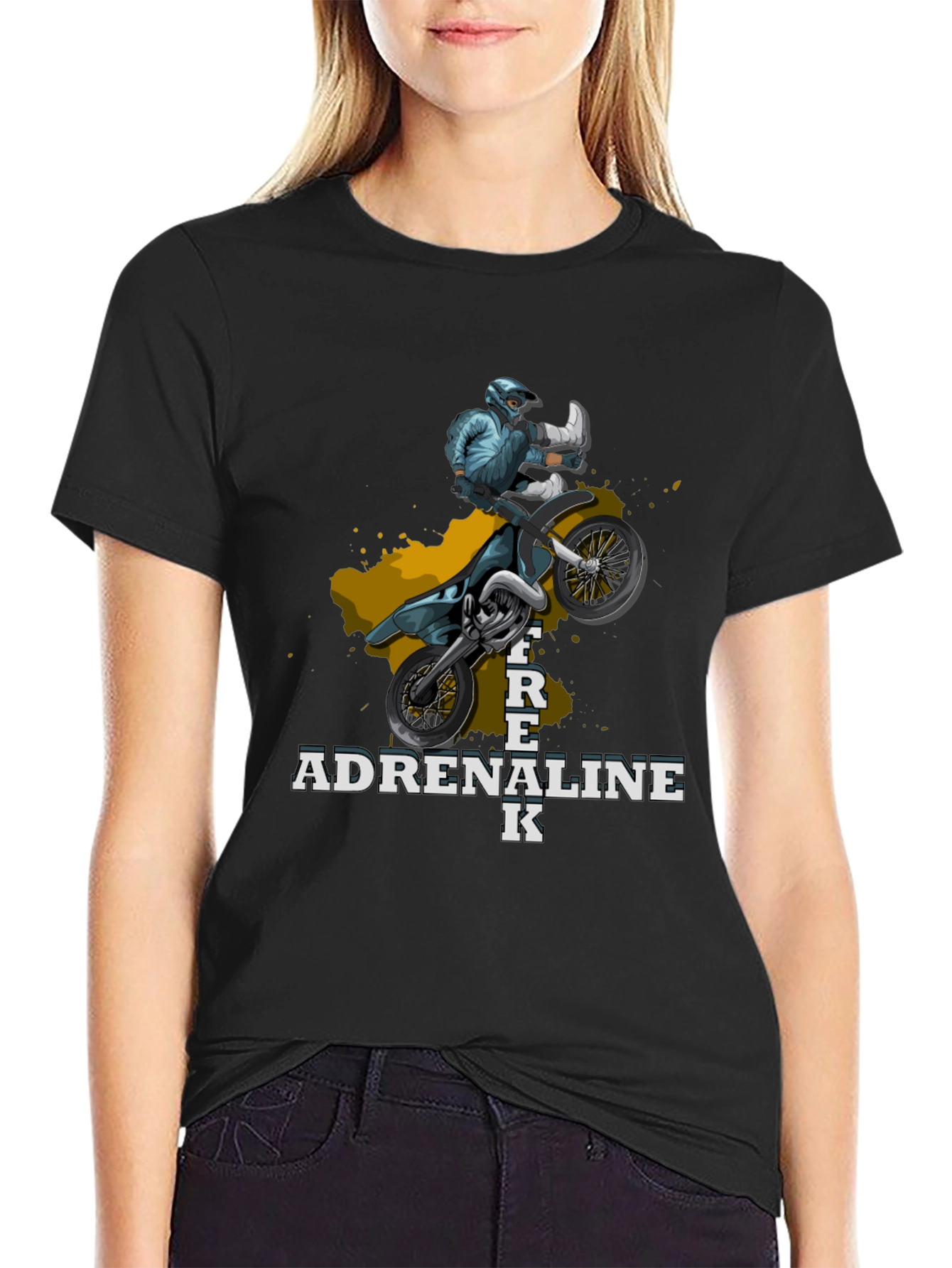 Adrenaline Freak Graphic T-Shirt - Motorcross Style