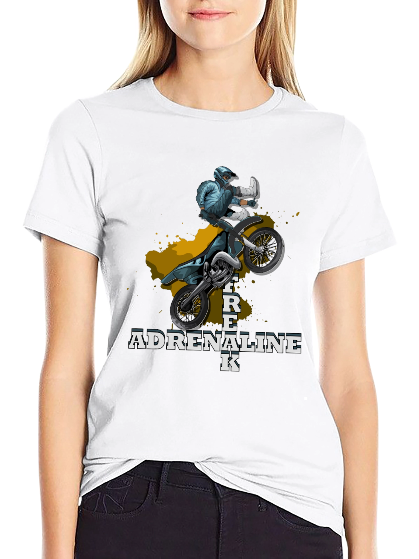 Adrenaline Freak Graphic T-Shirt - Motorcross Style