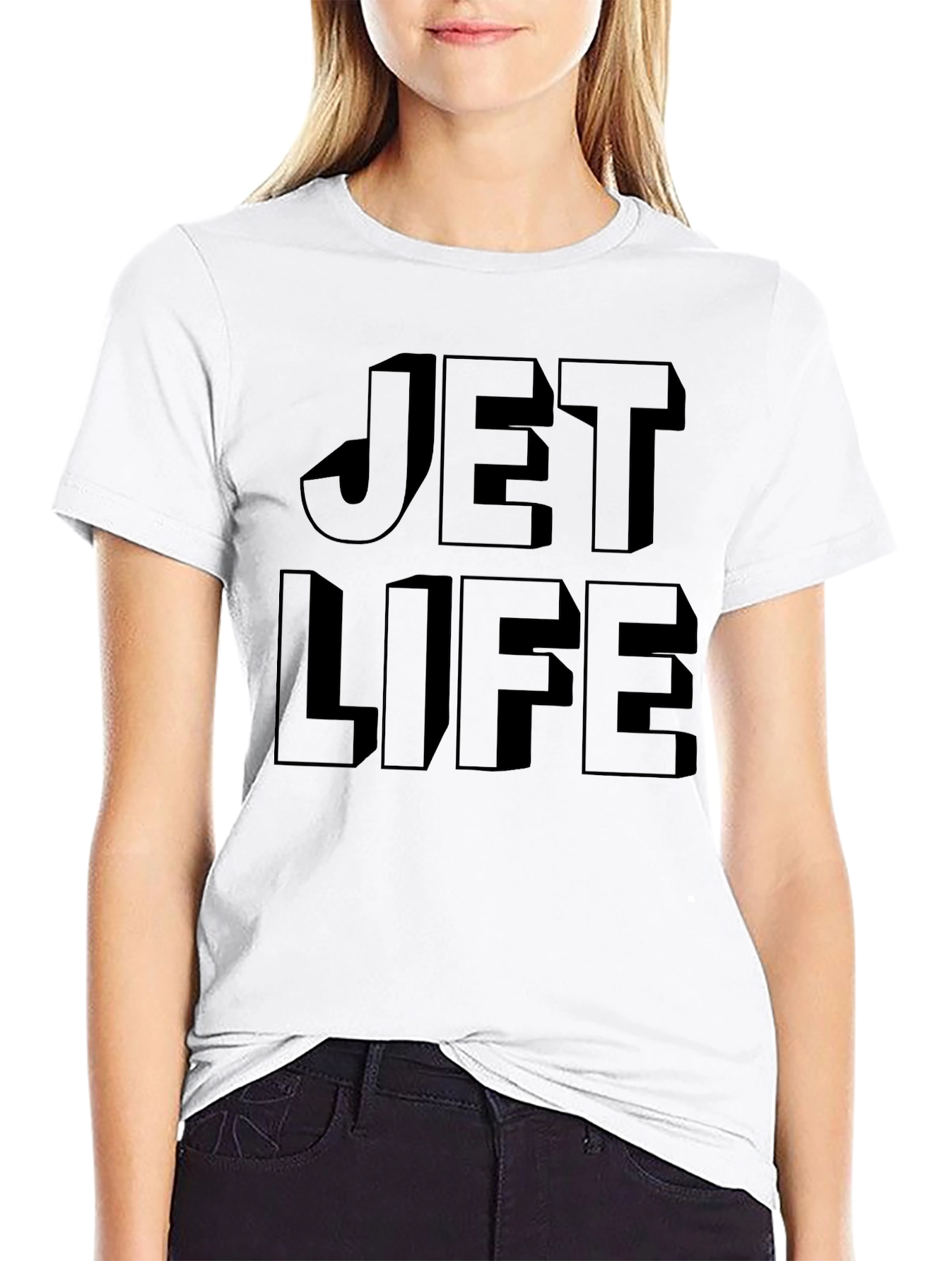 Jet Life Graphic Tee - Stylish Black T-Shirt