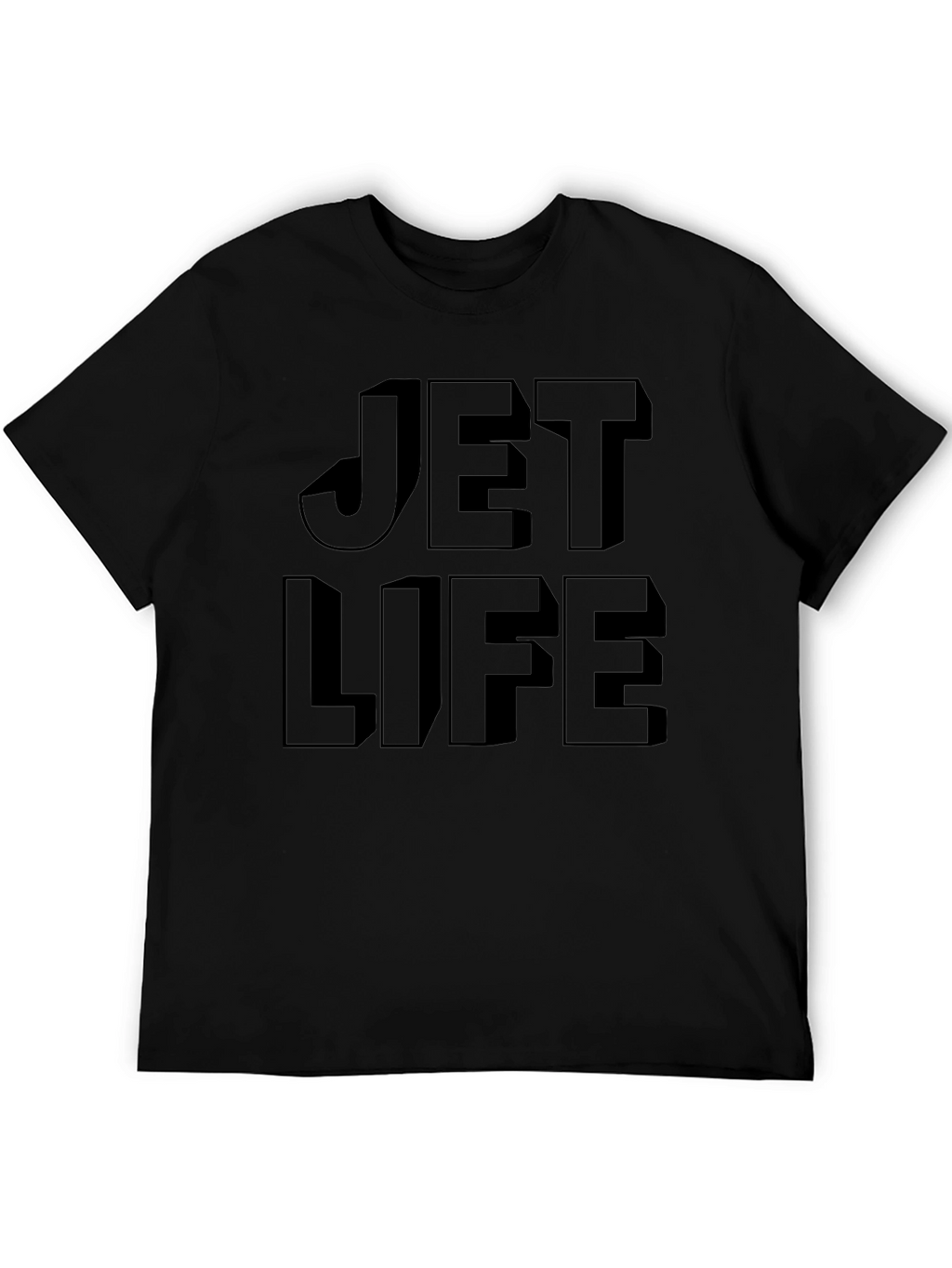 Jet Life Graphic Tee - Stylish Black T-Shirt