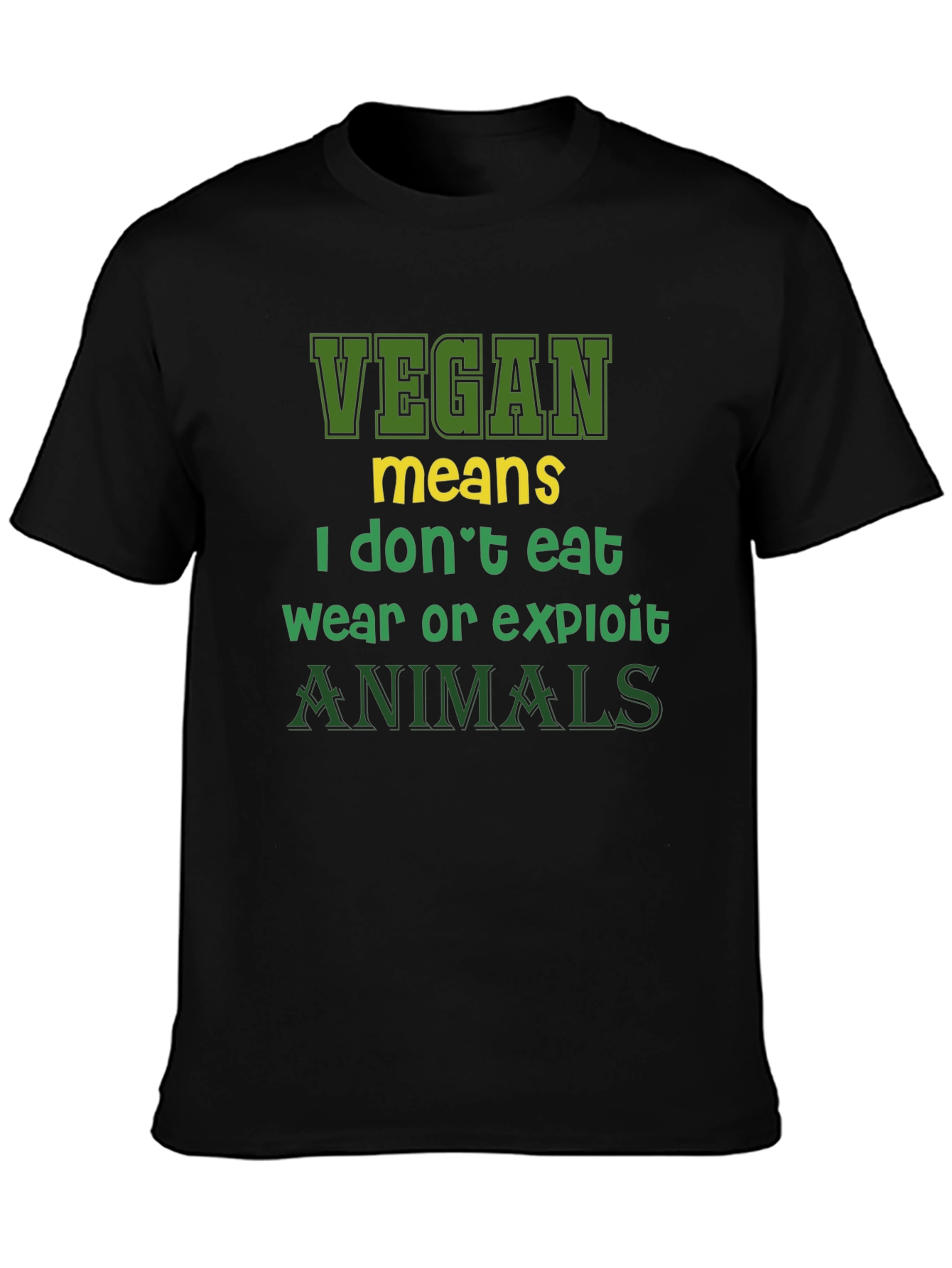 Vegan Statement T-Shirt - I Dont Eat Animals
