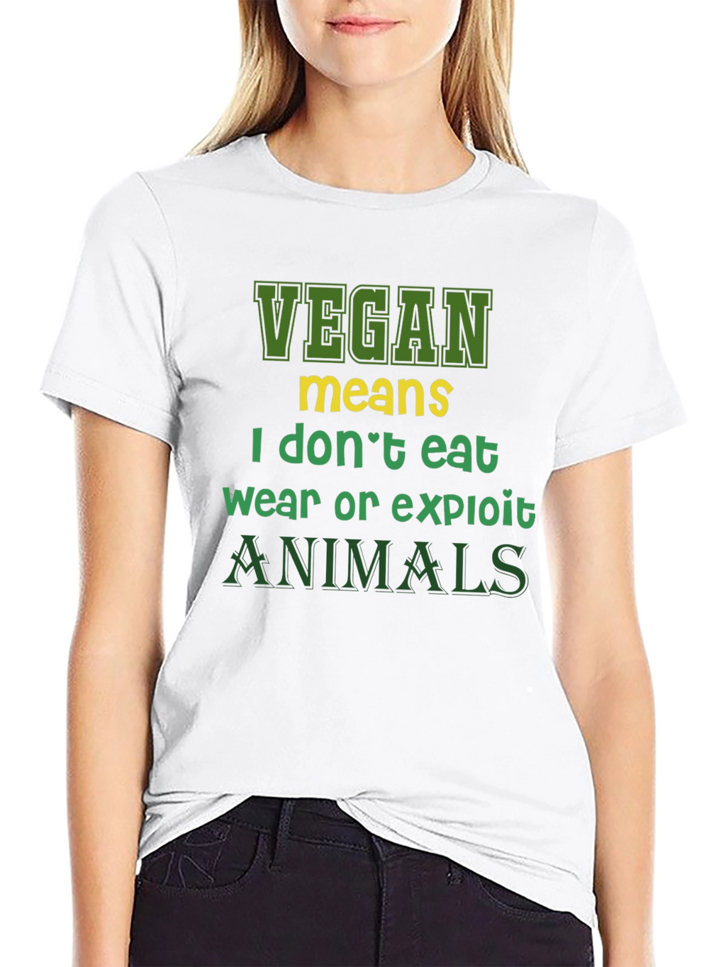 Vegan Statement T-Shirt - I Dont Eat Animals