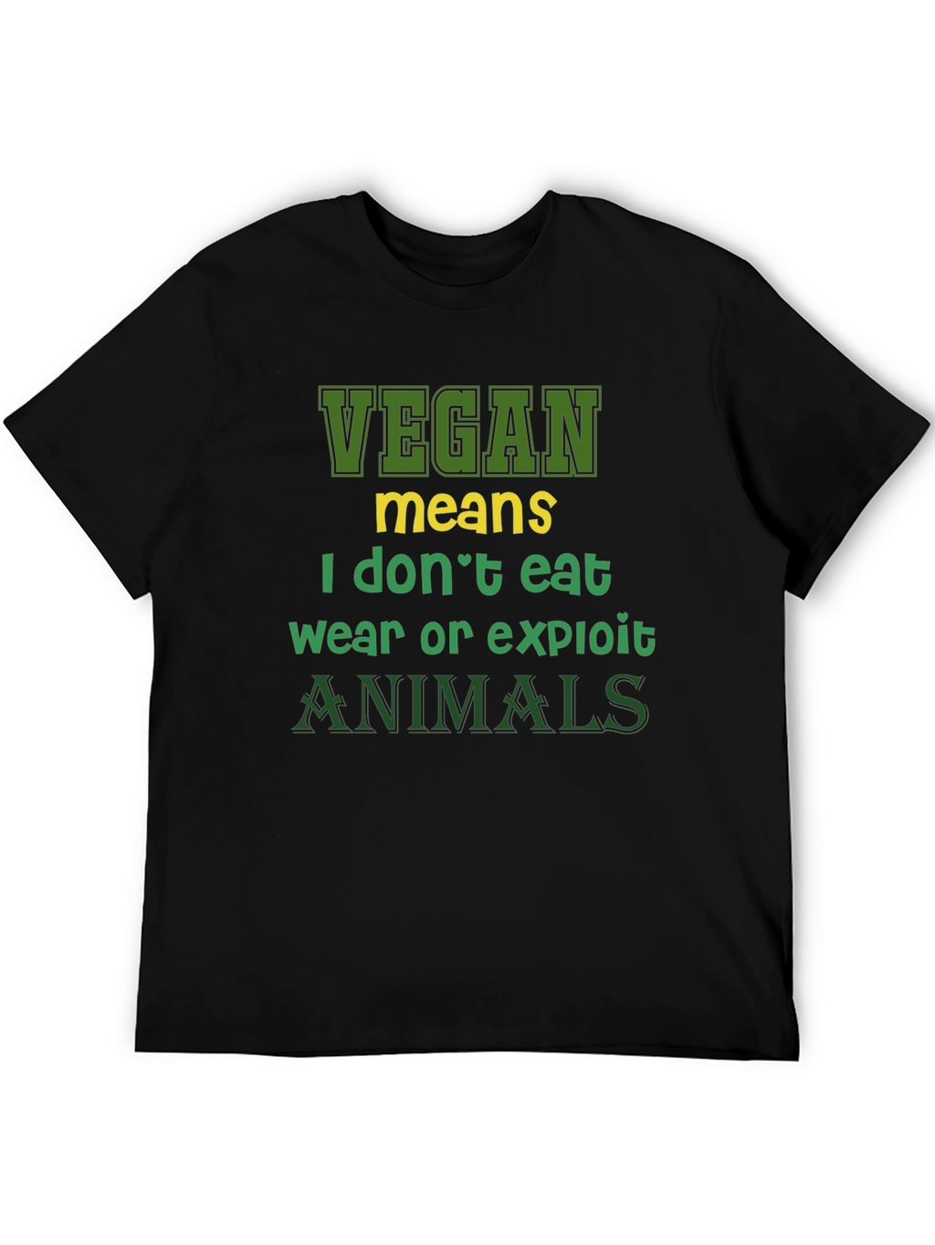 Vegan Statement T-Shirt - I Dont Eat Animals