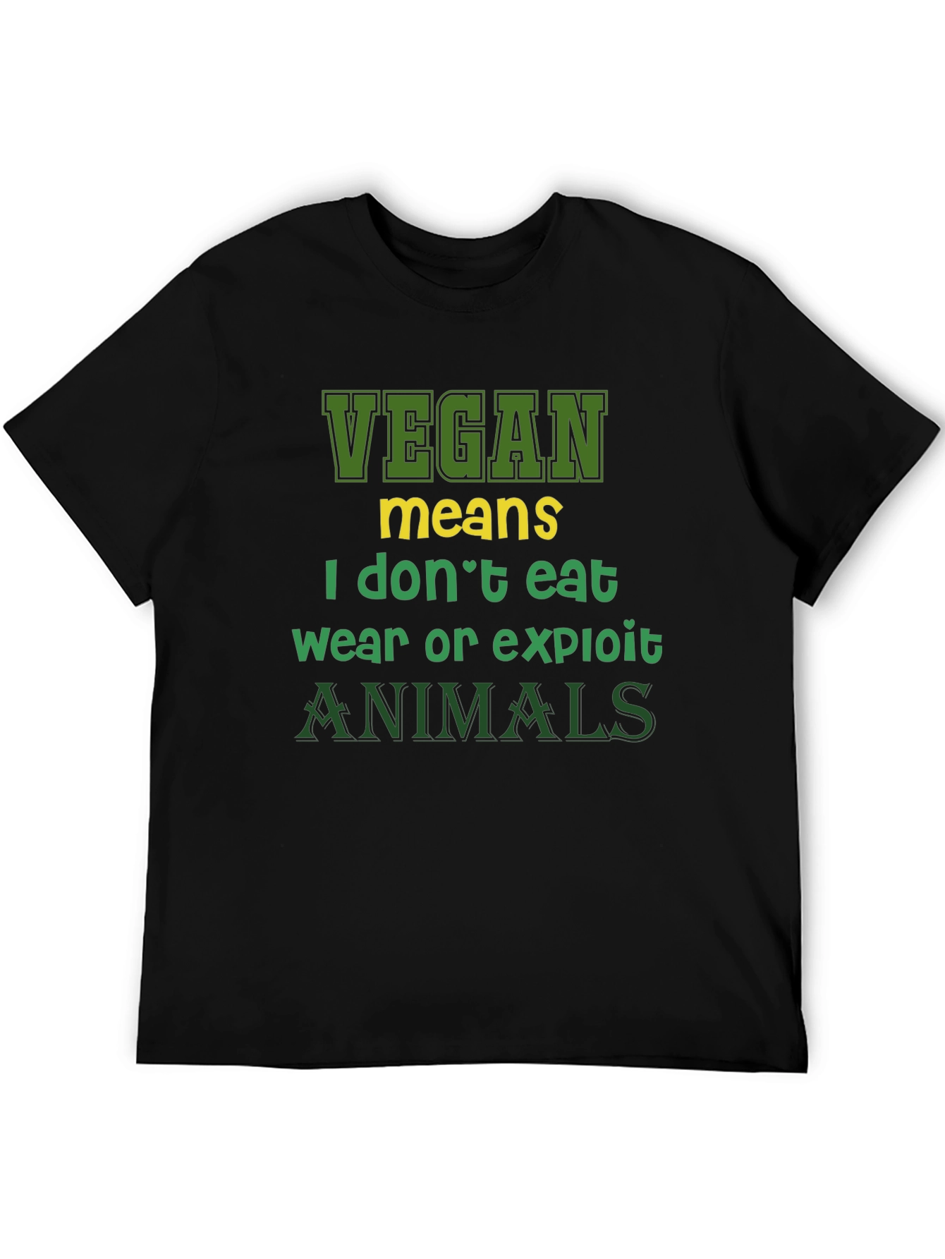 Vegan Statement T-Shirt - I Dont Eat Animals