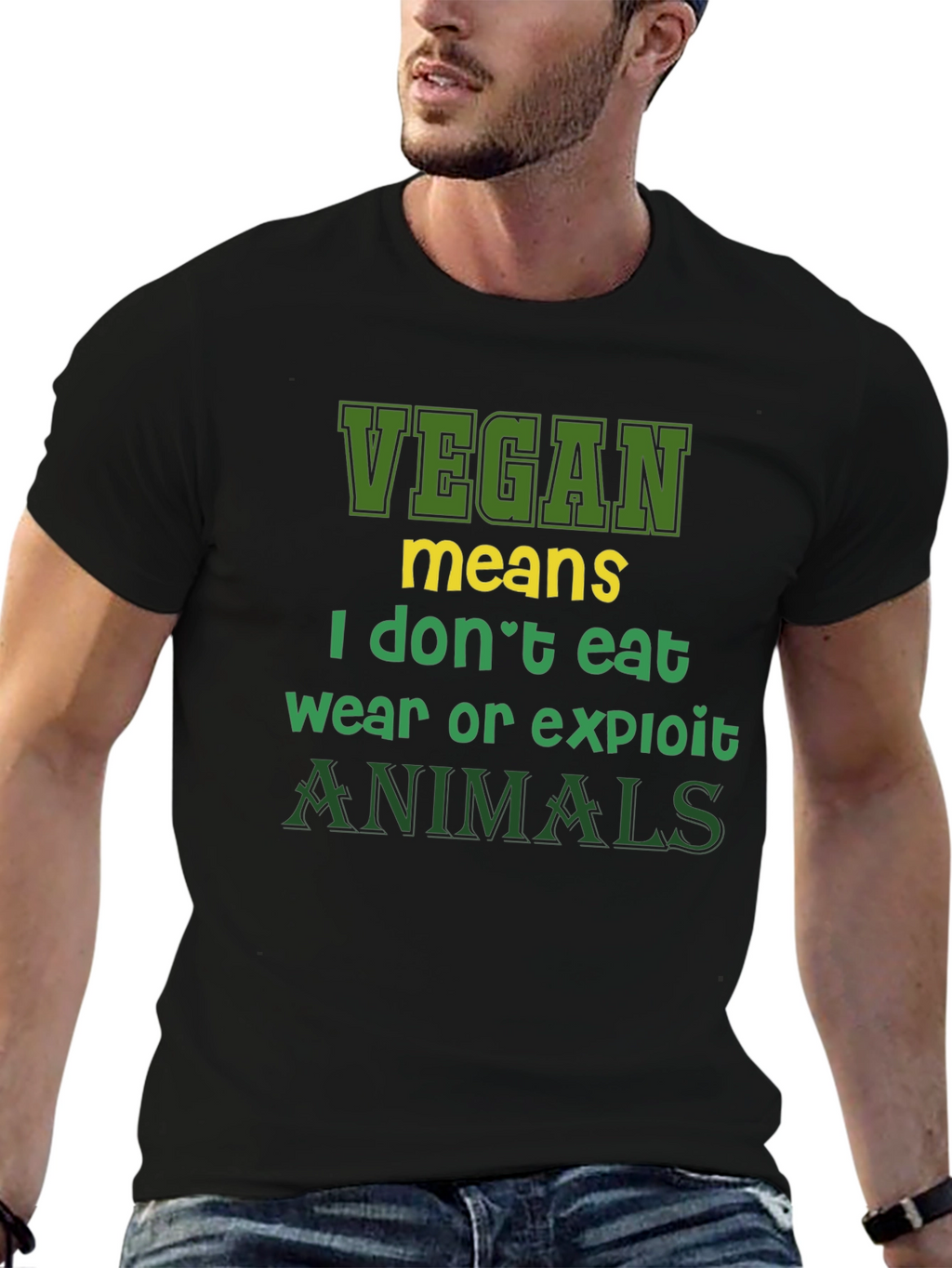 Vegan Statement T-Shirt - I Dont Eat Animals