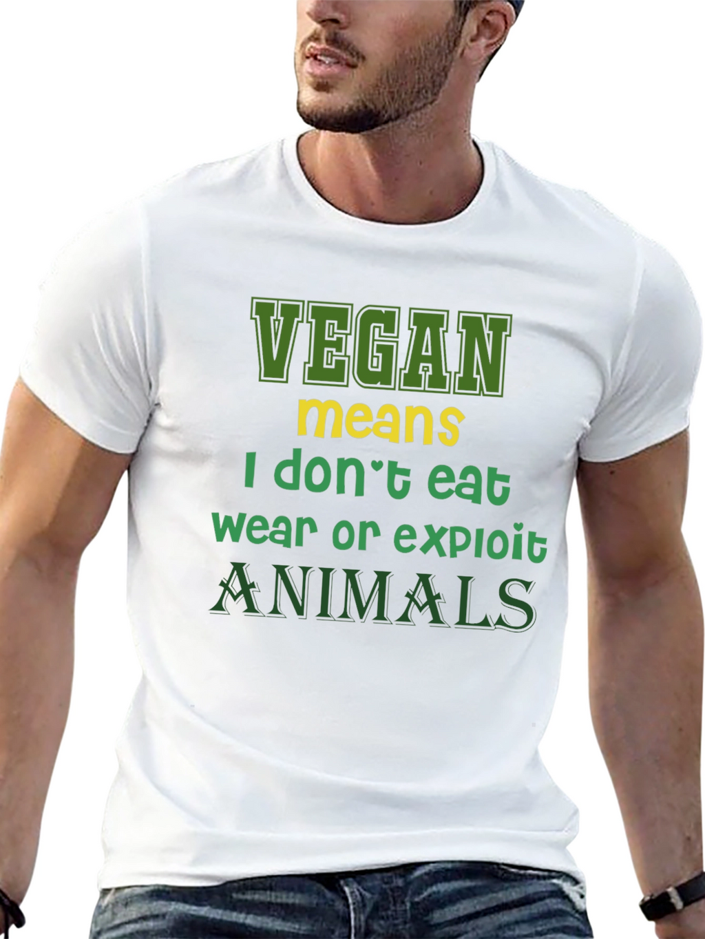 Vegan Statement T-Shirt - I Dont Eat Animals