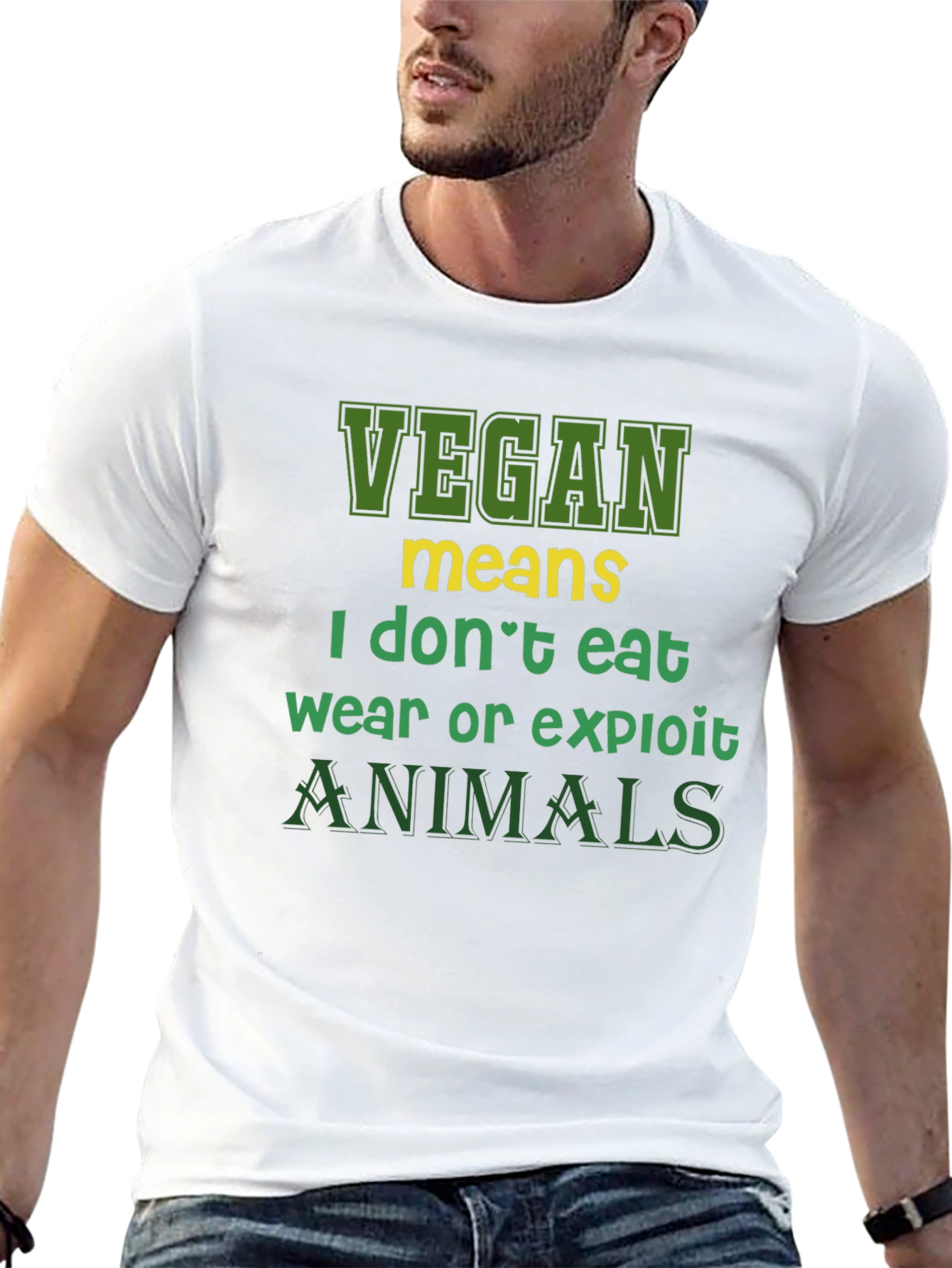 Vegan Statement T-Shirt - I Dont Eat Animals