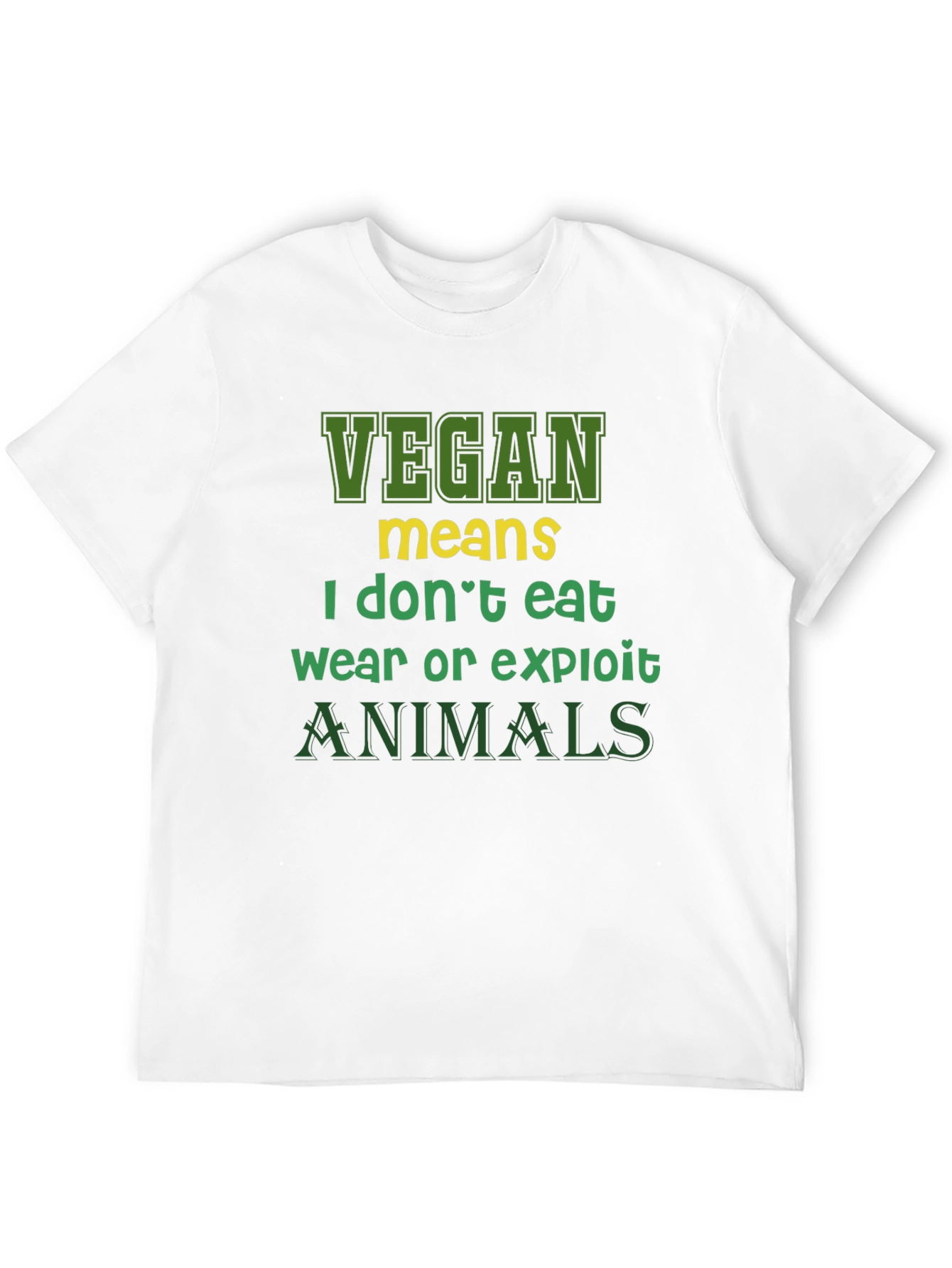 Vegan Statement T-Shirt - I Dont Eat Animals
