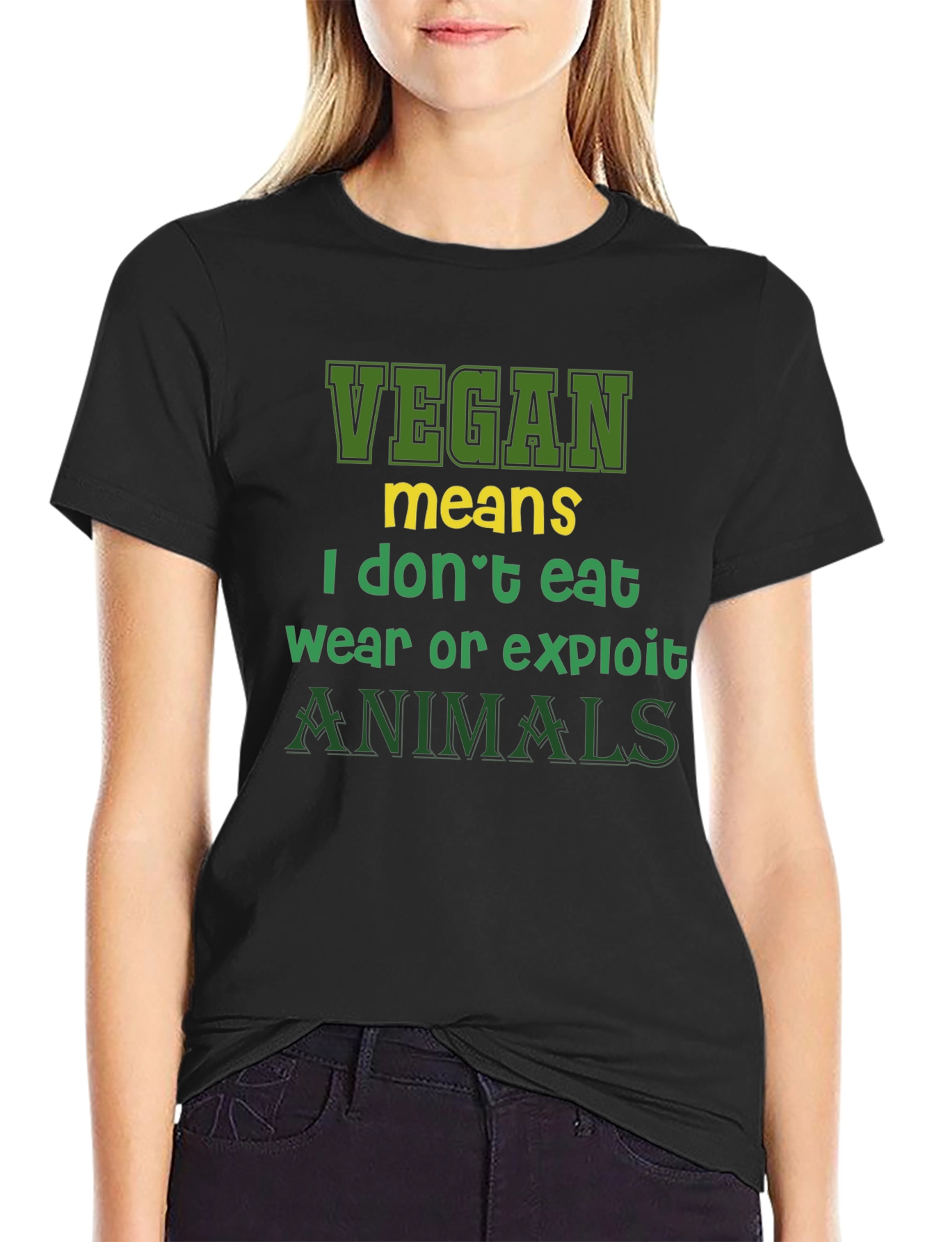 Vegan Statement T-Shirt - I Dont Eat Animals
