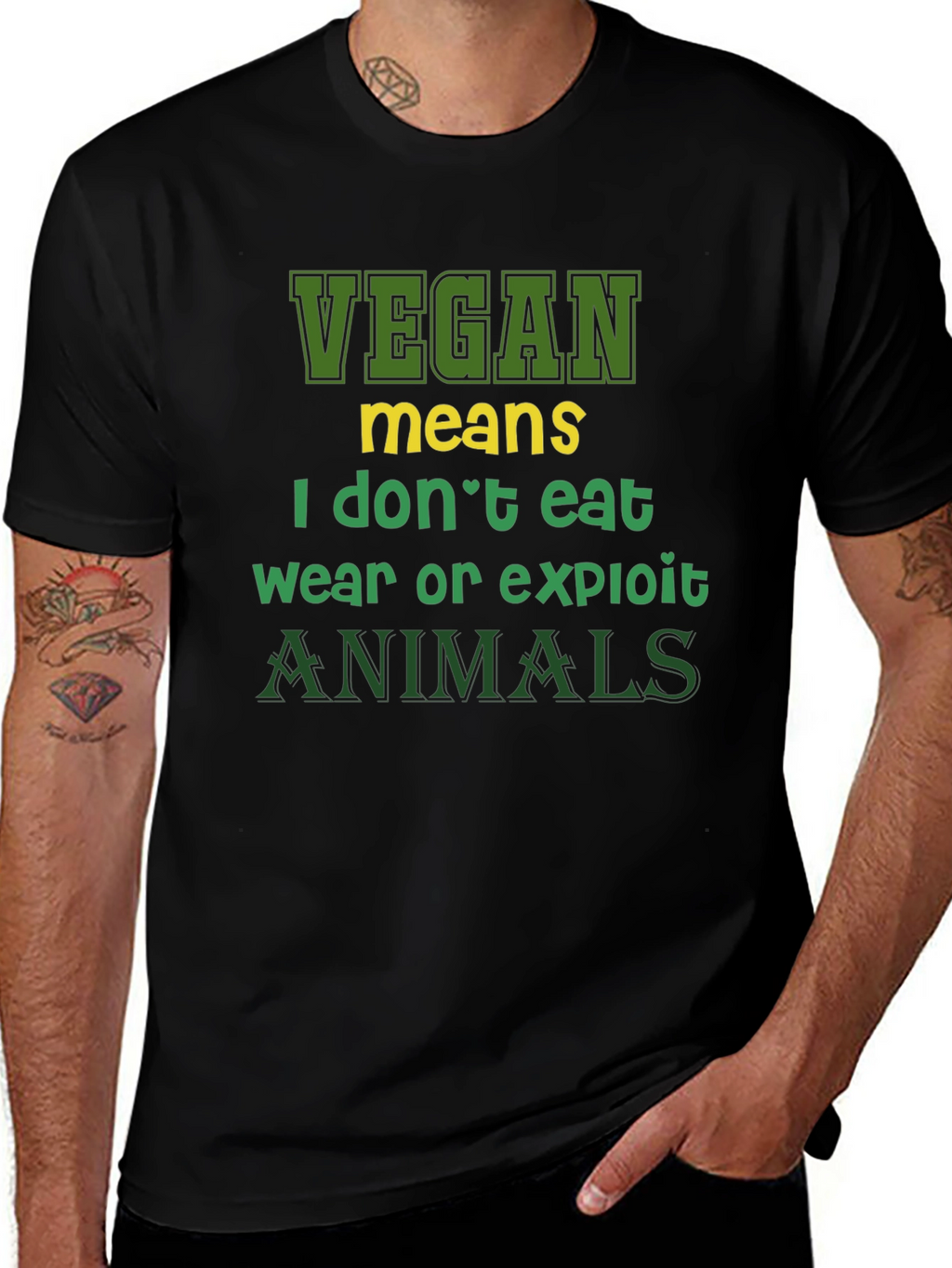Vegan Statement T-Shirt - I Dont Eat Animals