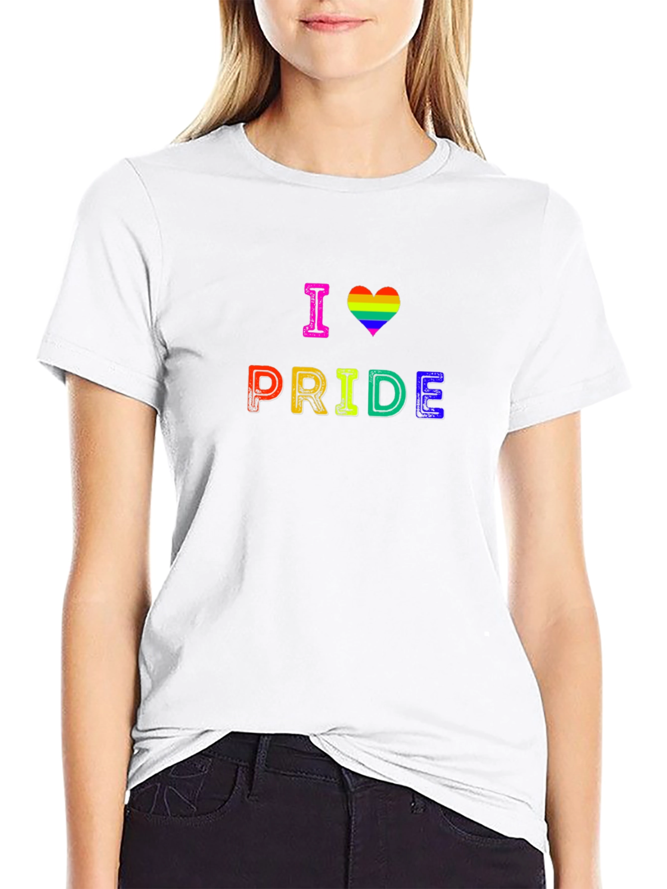 I Heart Pride Rainbow Graphic Tee - Unisex