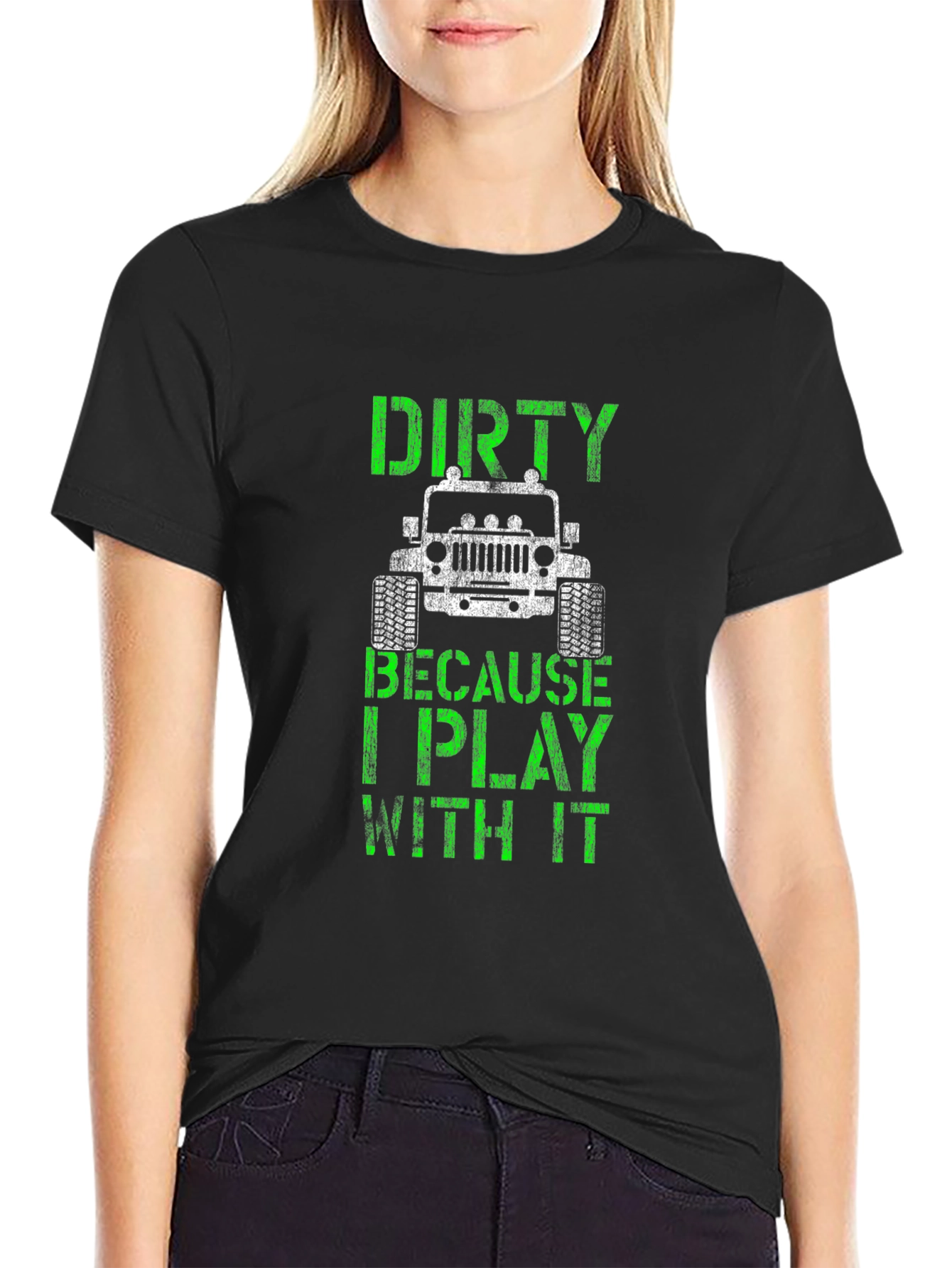 Dirty Jeep Graphic T-Shirt - Off-Roading Fun!