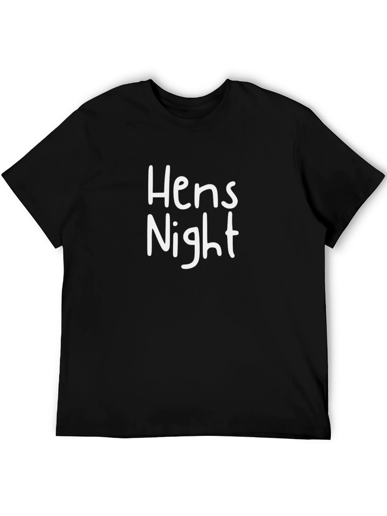 Hens Night Black Graphic T-Shirt