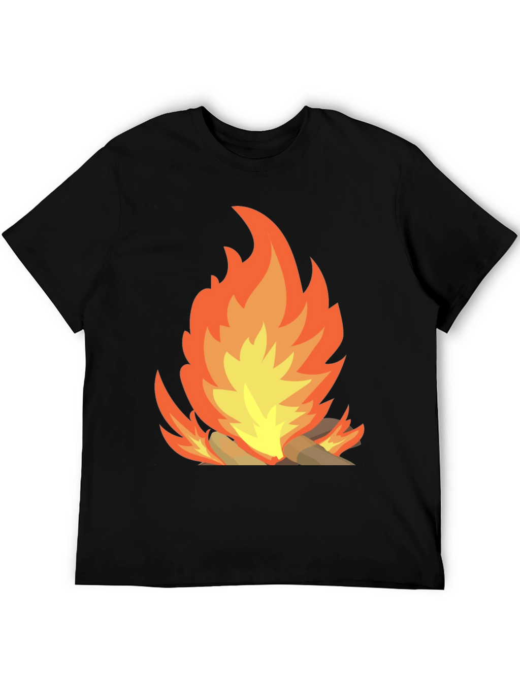 Campfire Graphic Tee - Mens Black T-Shirt