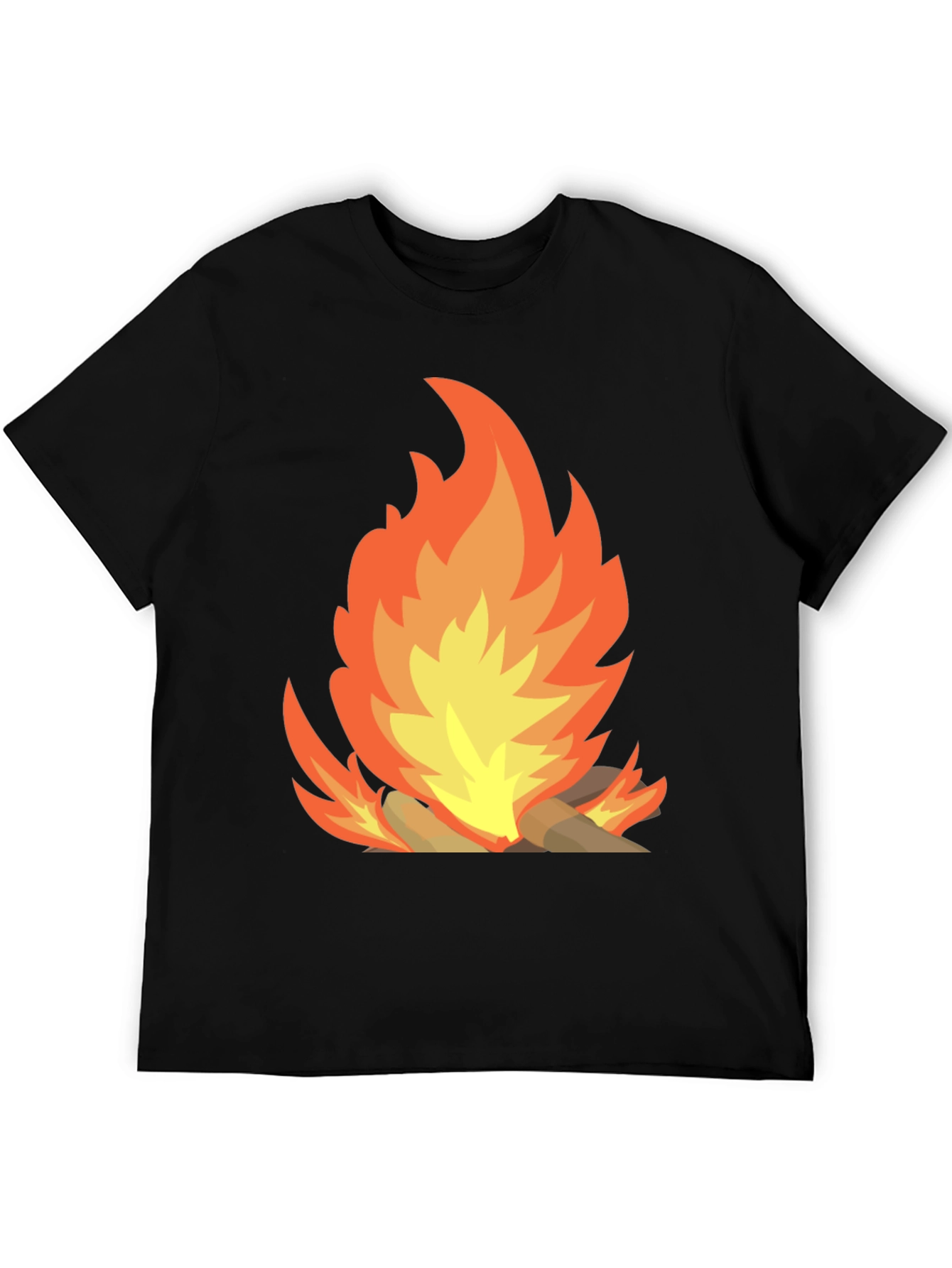 Campfire Graphic Tee - Mens Black T-Shirt