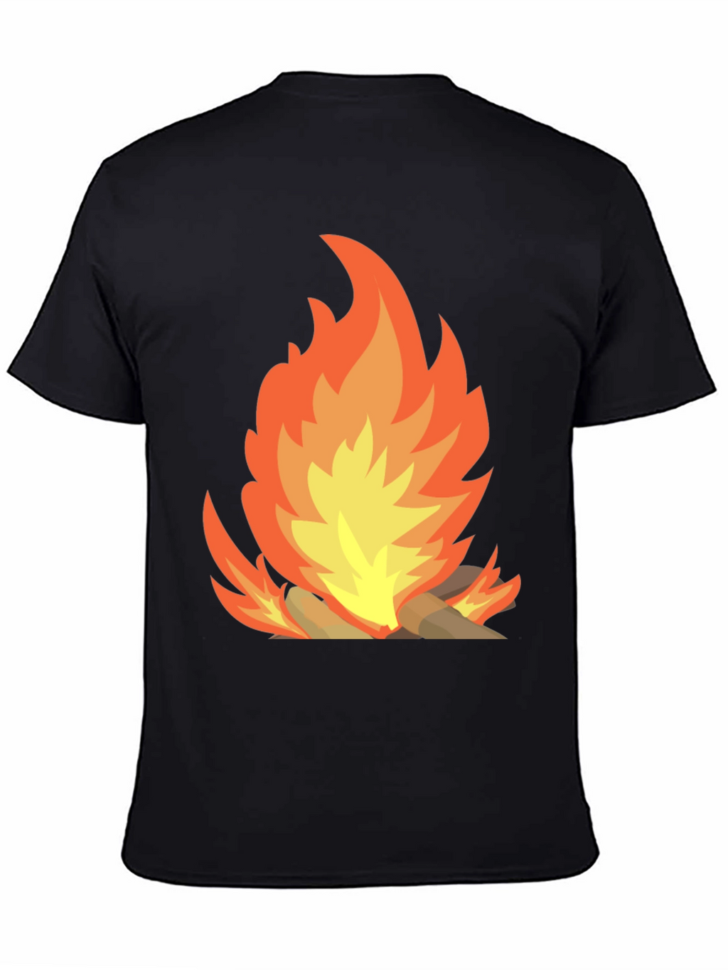 Campfire Graphic Tee - Mens Black T-Shirt