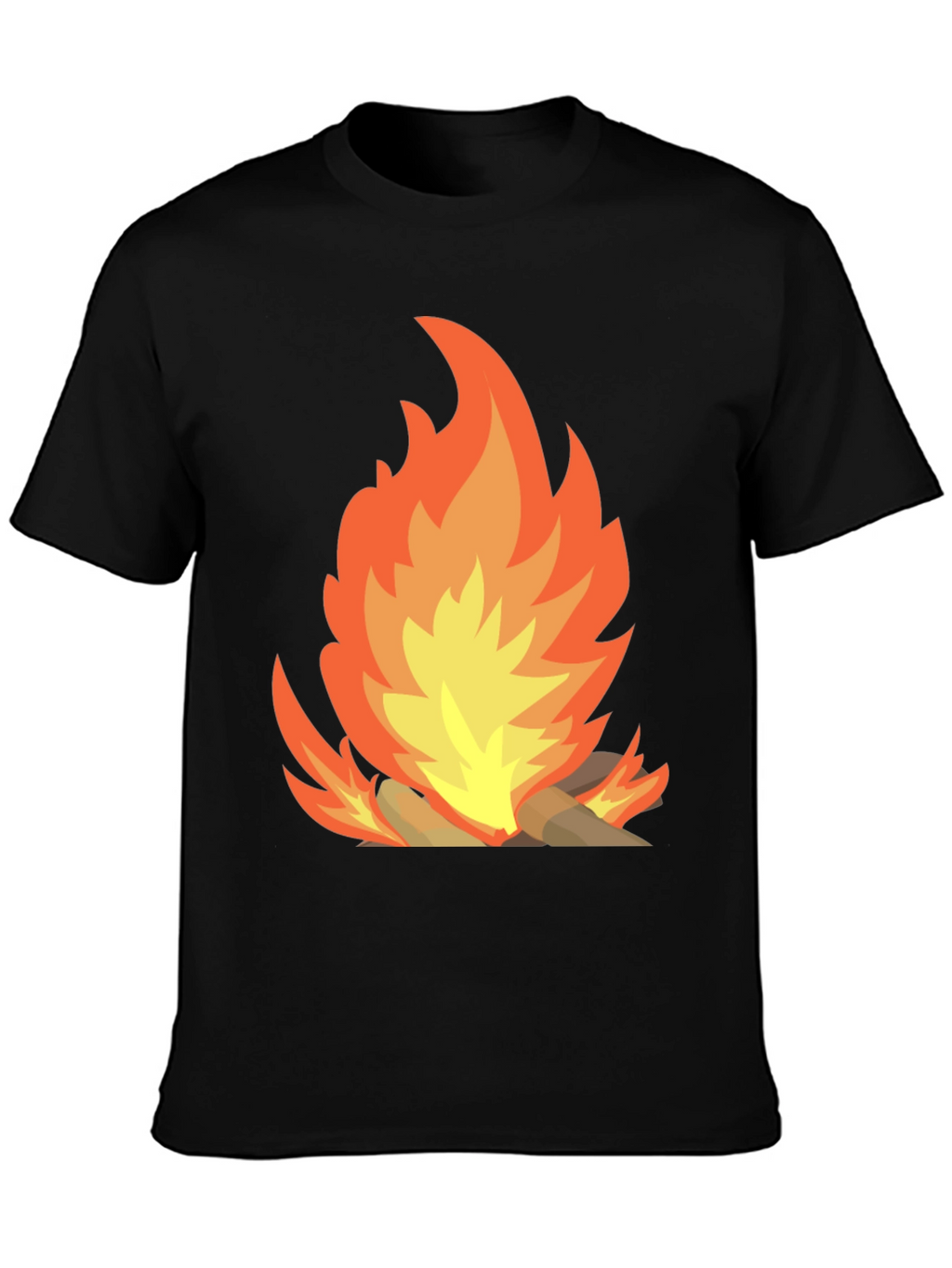 Campfire Graphic Tee - Mens Black T-Shirt
