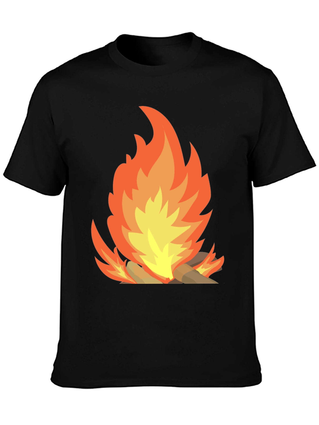 Campfire Graphic Tee - Mens Black T-Shirt