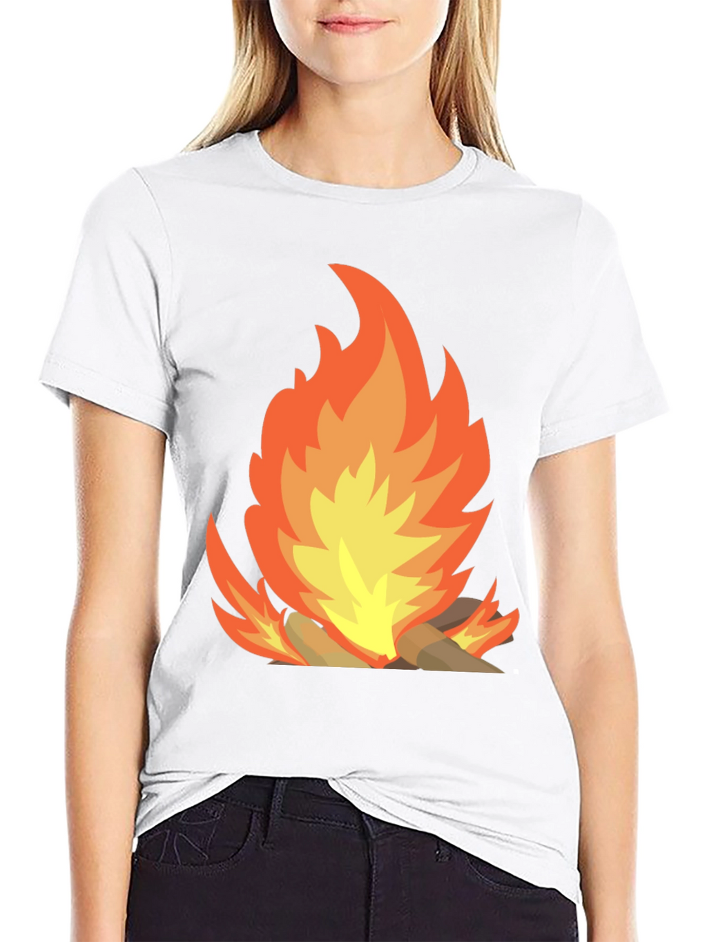 Campfire Graphic Tee - Mens Black T-Shirt