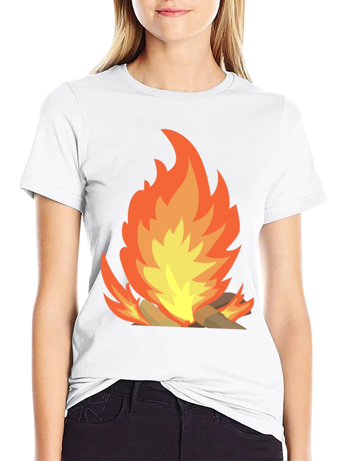 Campfire Graphic Tee - Mens Black T-Shirt