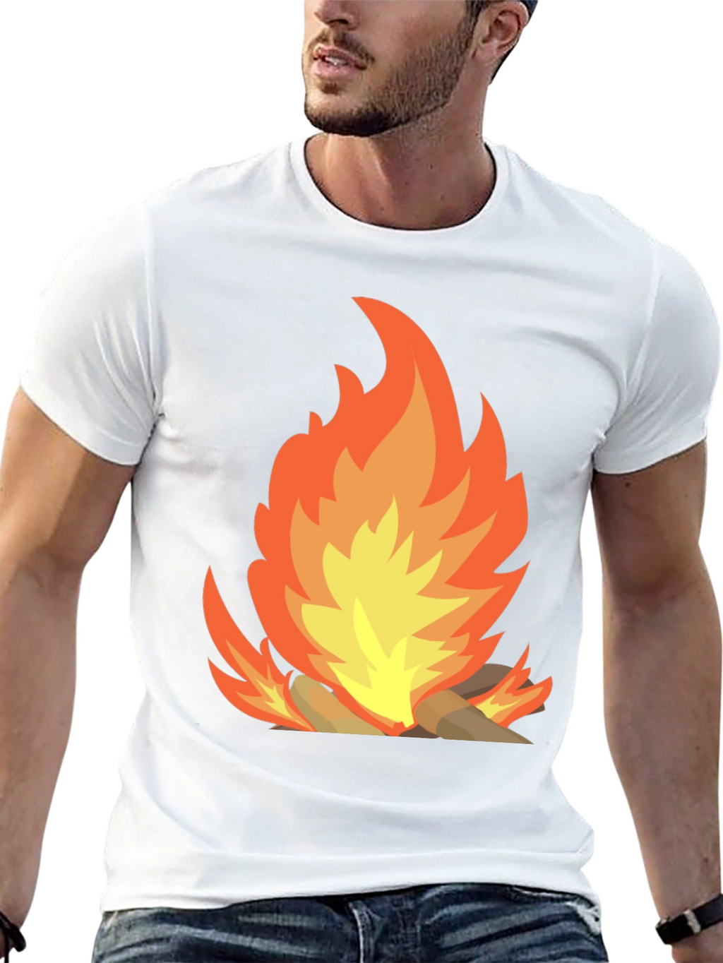 Campfire Graphic Tee - Mens Black T-Shirt