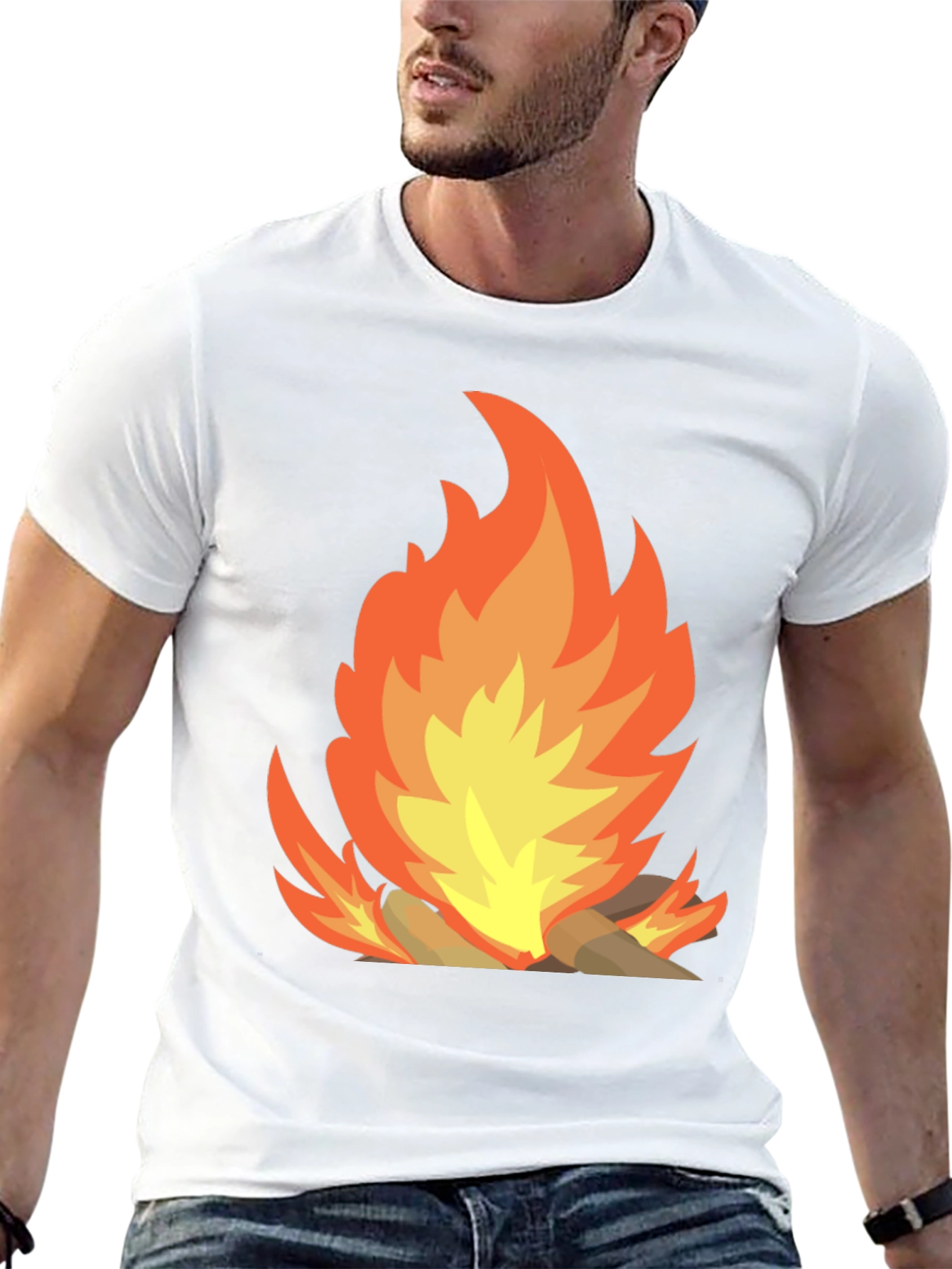 Campfire Graphic Tee - Mens Black T-Shirt