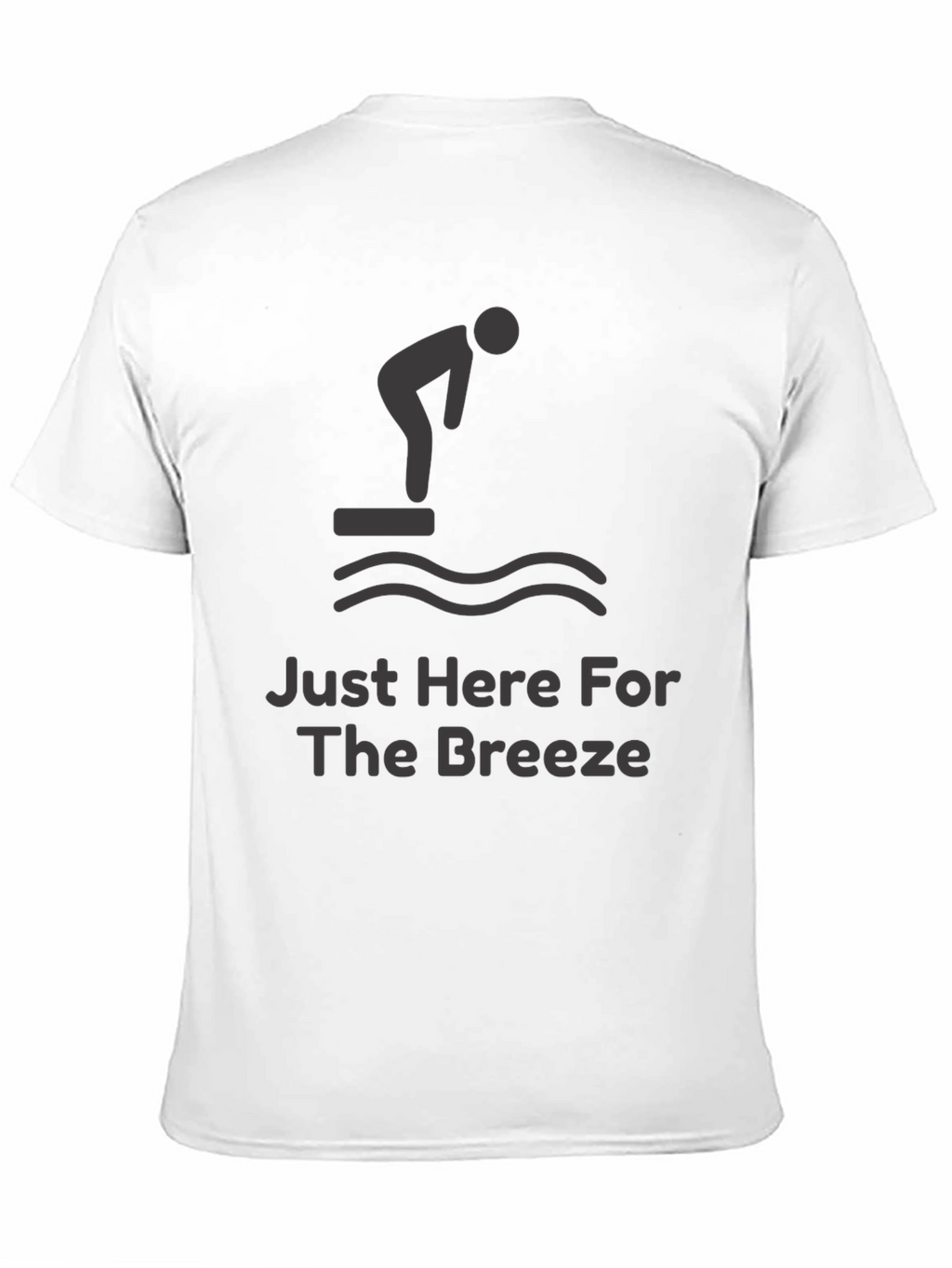 Just Here For The Breeze Funny Diver T-Shirt